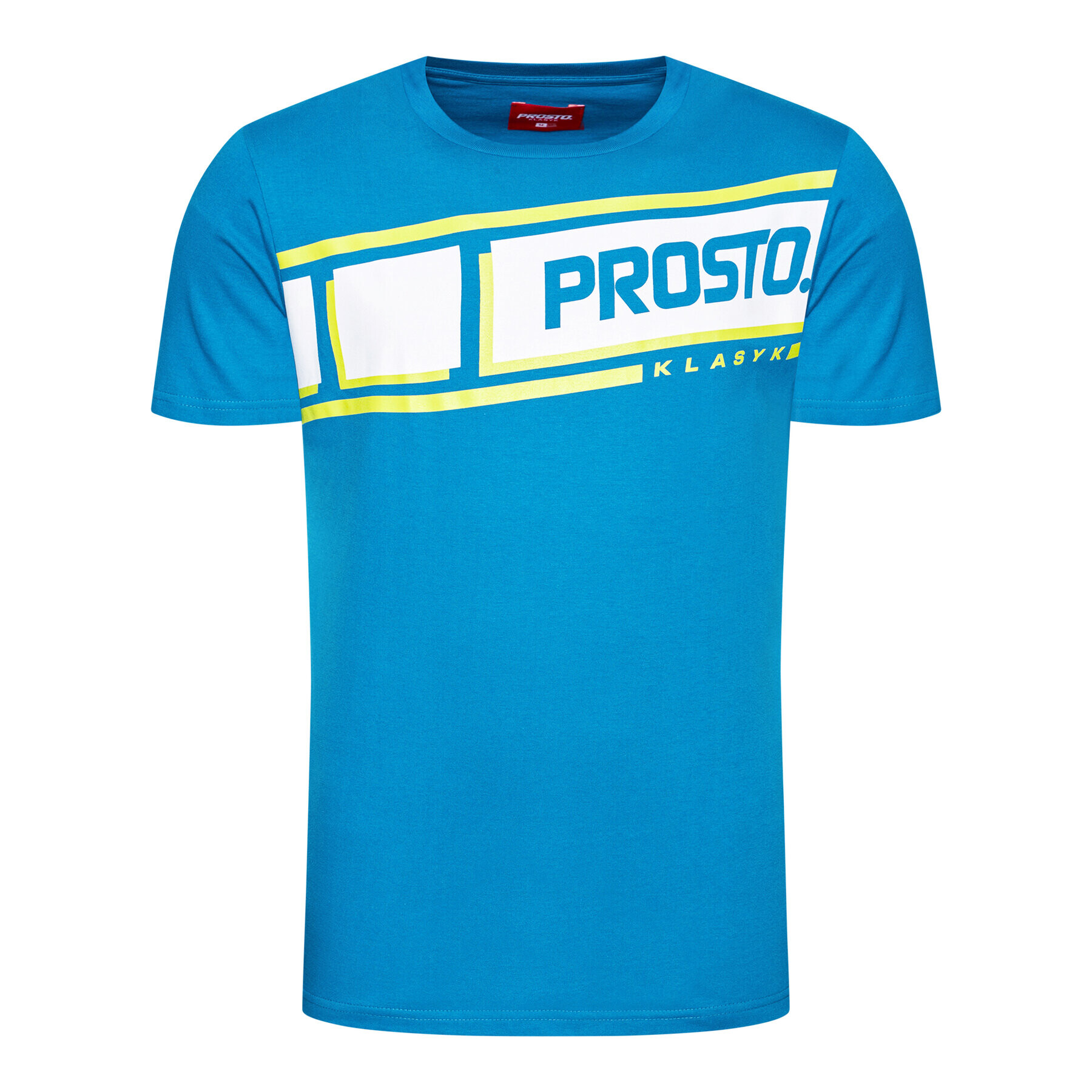 PROSTO. T-Shirt KLASYK Hama 1091 Modrá Regular Fit - Pepit.cz