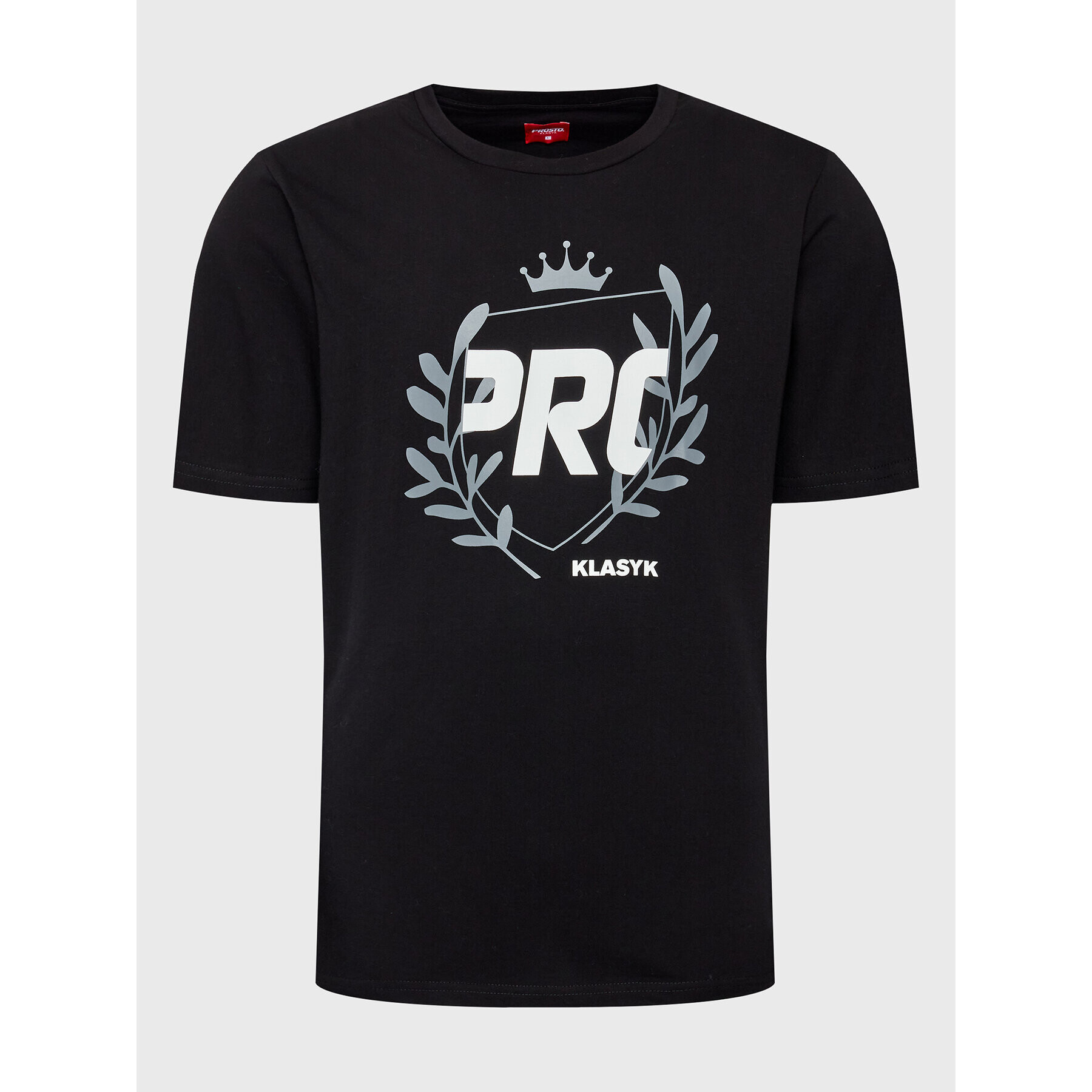 PROSTO. T-Shirt KLASYK Laudur 1131 Černá Regular Fit - Pepit.cz