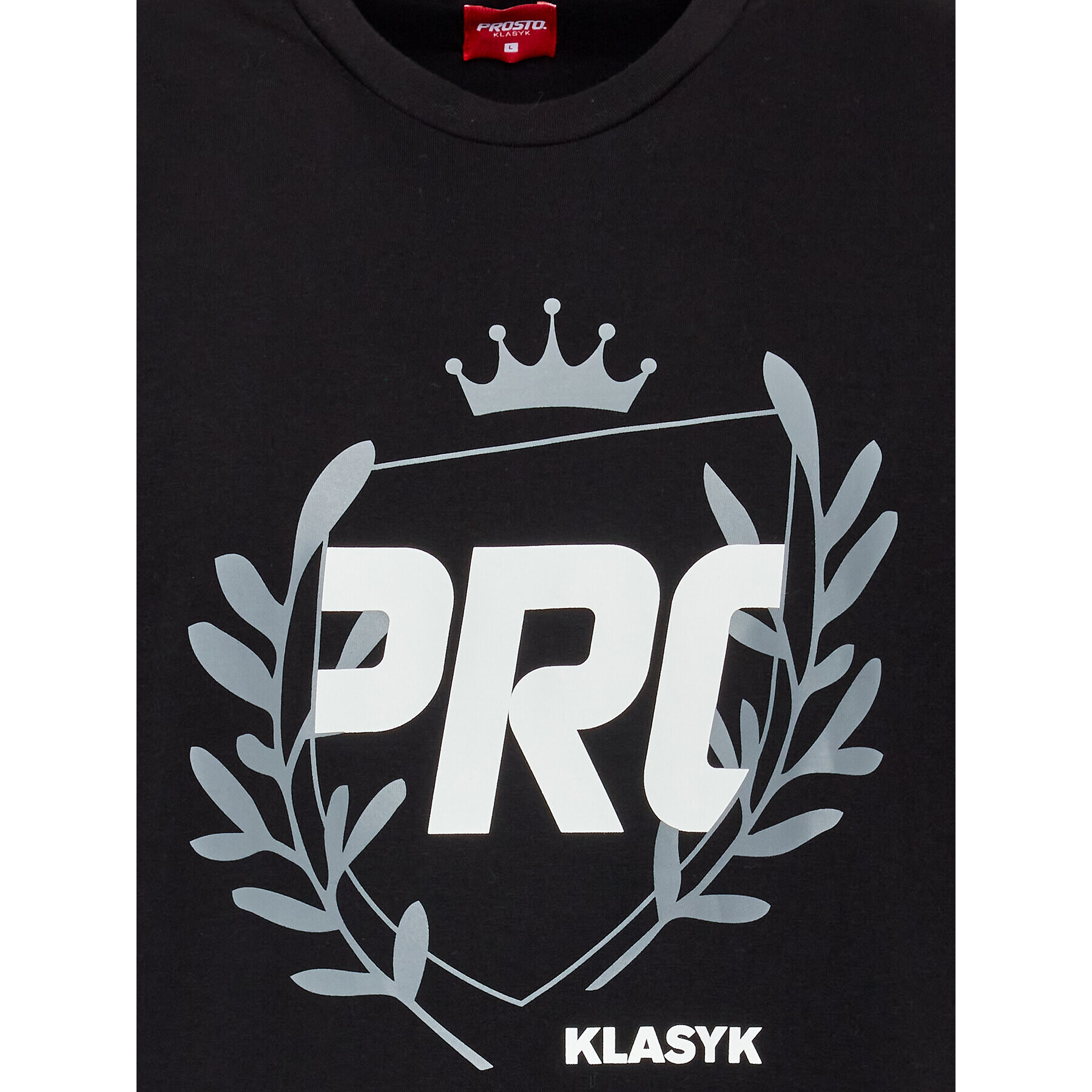 PROSTO. T-Shirt KLASYK Laudur 1131 Černá Regular Fit - Pepit.cz