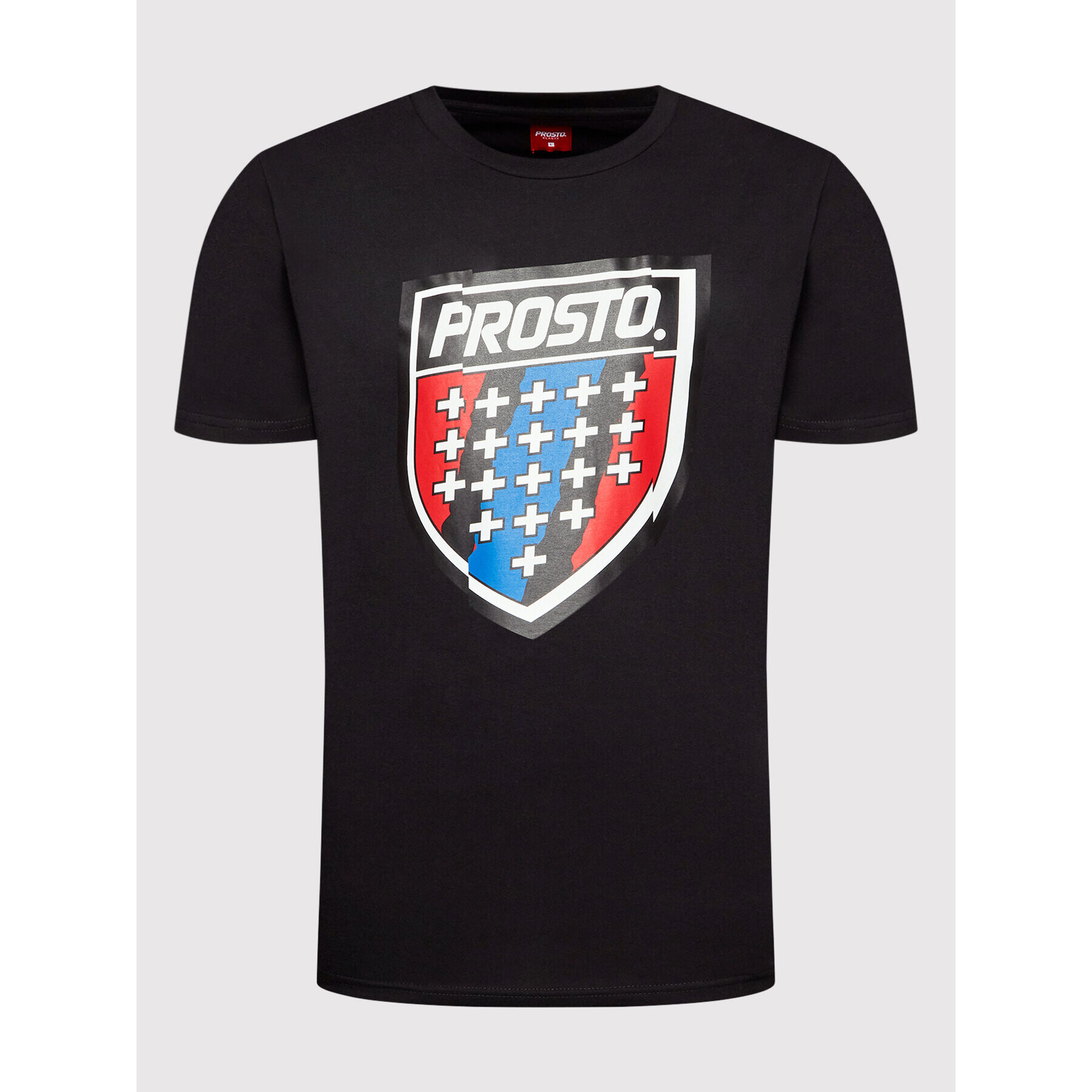 PROSTO. T-Shirt KLASYK Tsunam 1032 Černá Regular Fit - Pepit.cz