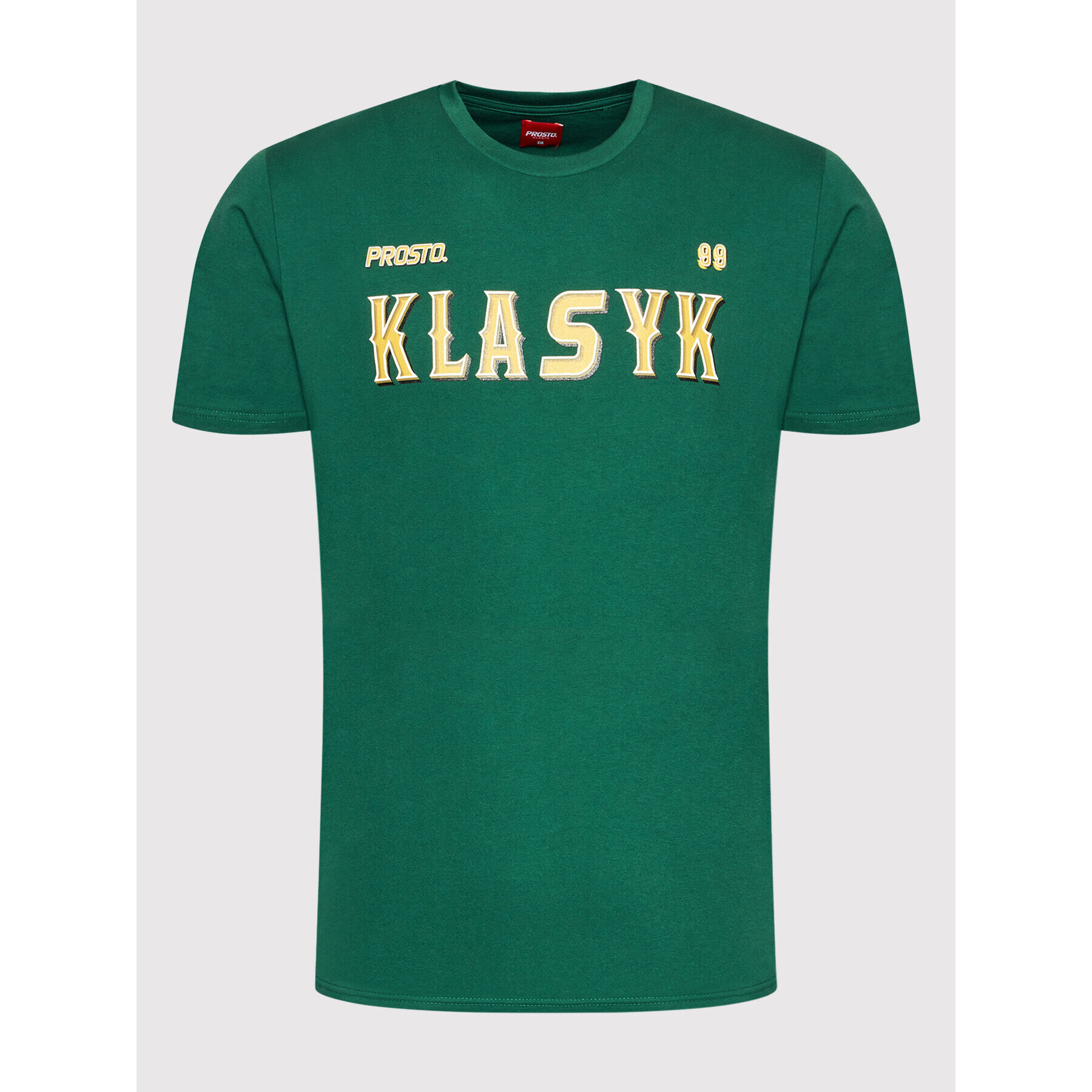 PROSTO. T-Shirt KLASYK West 1103 Zelená Regular Fit - Pepit.cz