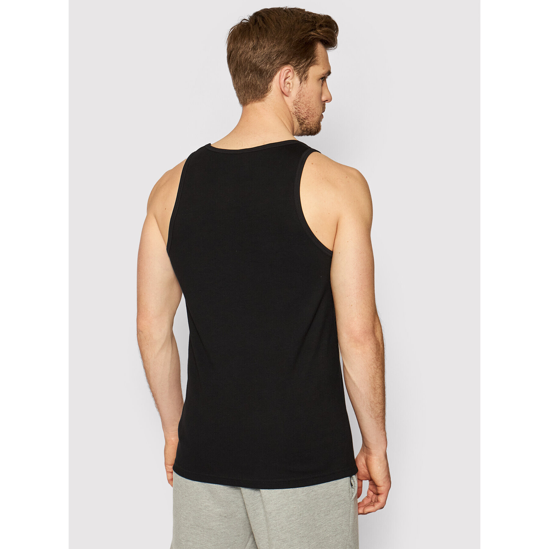 PROSTO. Tank top KLASYK Trevor 4041 Černá Regular Fit - Pepit.cz