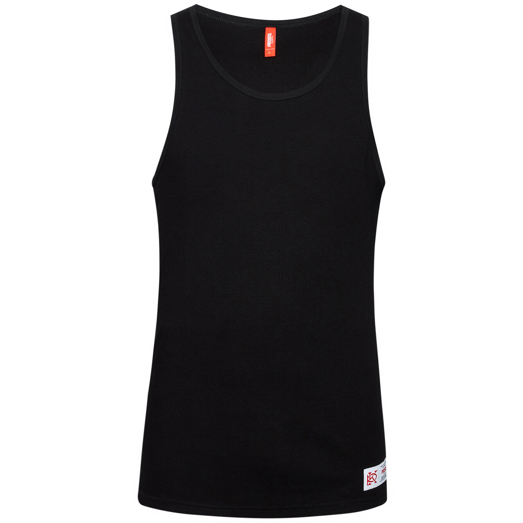 PROSTO. Tank top KLASYK Trevor 4041 Černá Regular Fit - Pepit.cz