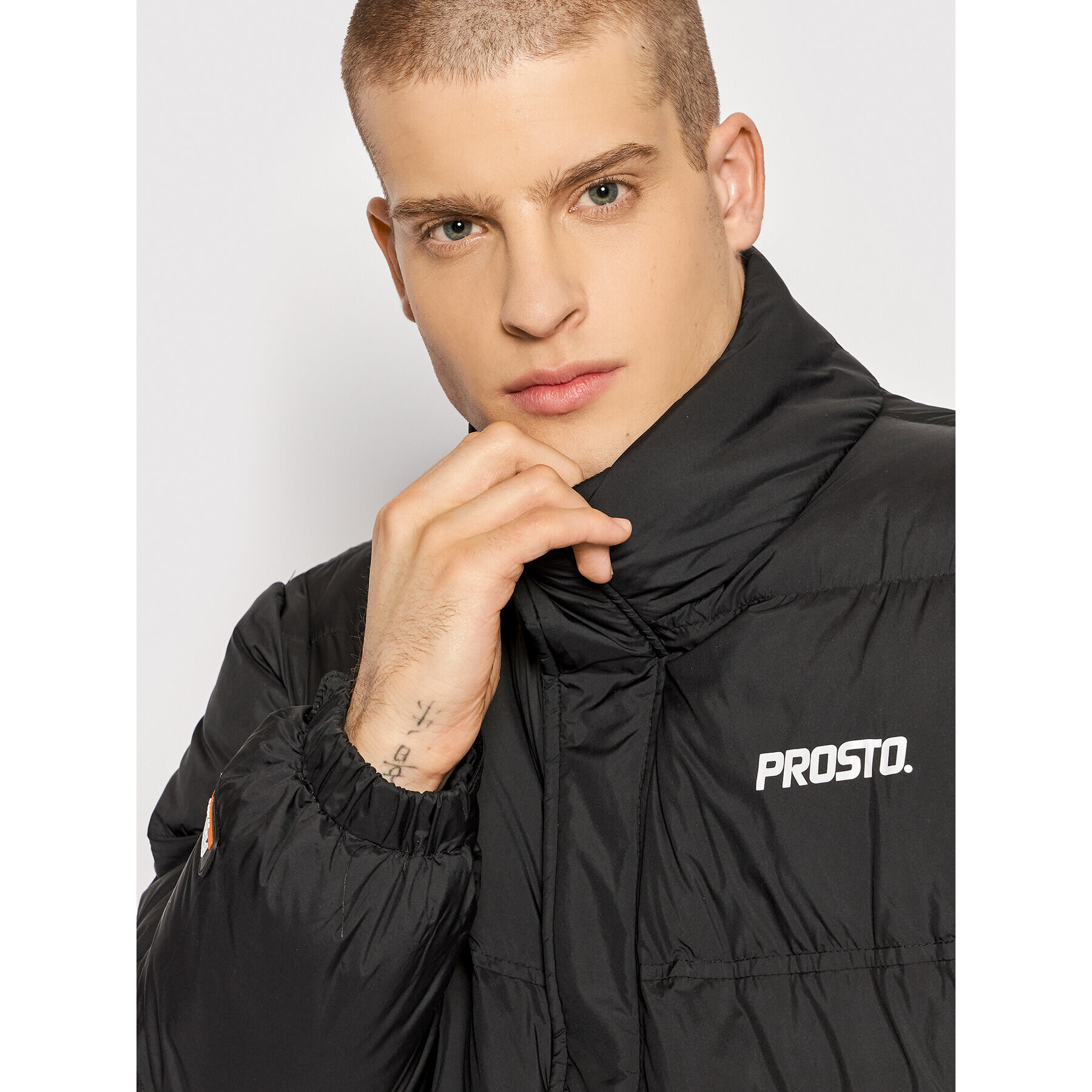 PROSTO. Vatovaná bunda KLASYK Retro 1061 Černá Regular Fit - Pepit.cz