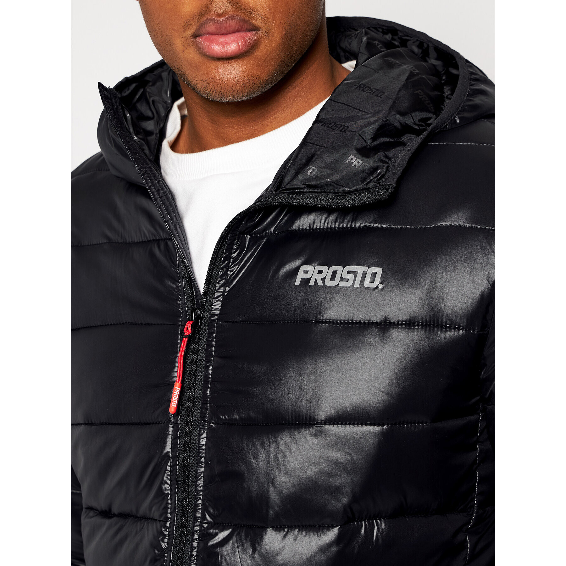 PROSTO. Vatovaná bunda KLASYK Speedy Quilted 8928 Černá Regular Fit - Pepit.cz