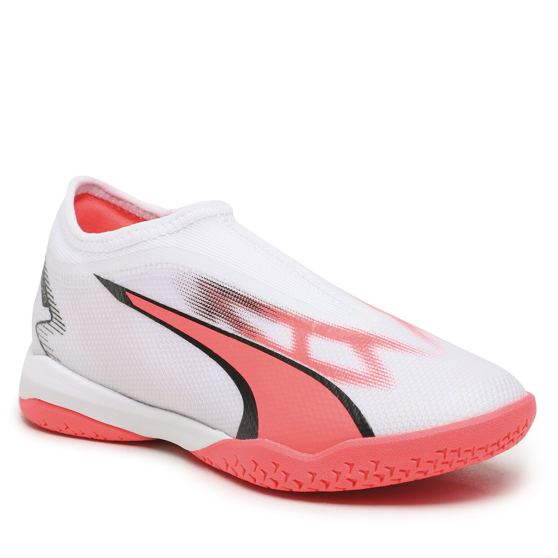 Puma Boty Ultra Match+ Laceless Junior Indoor Soccer 107517 01 Bílá - Pepit.cz