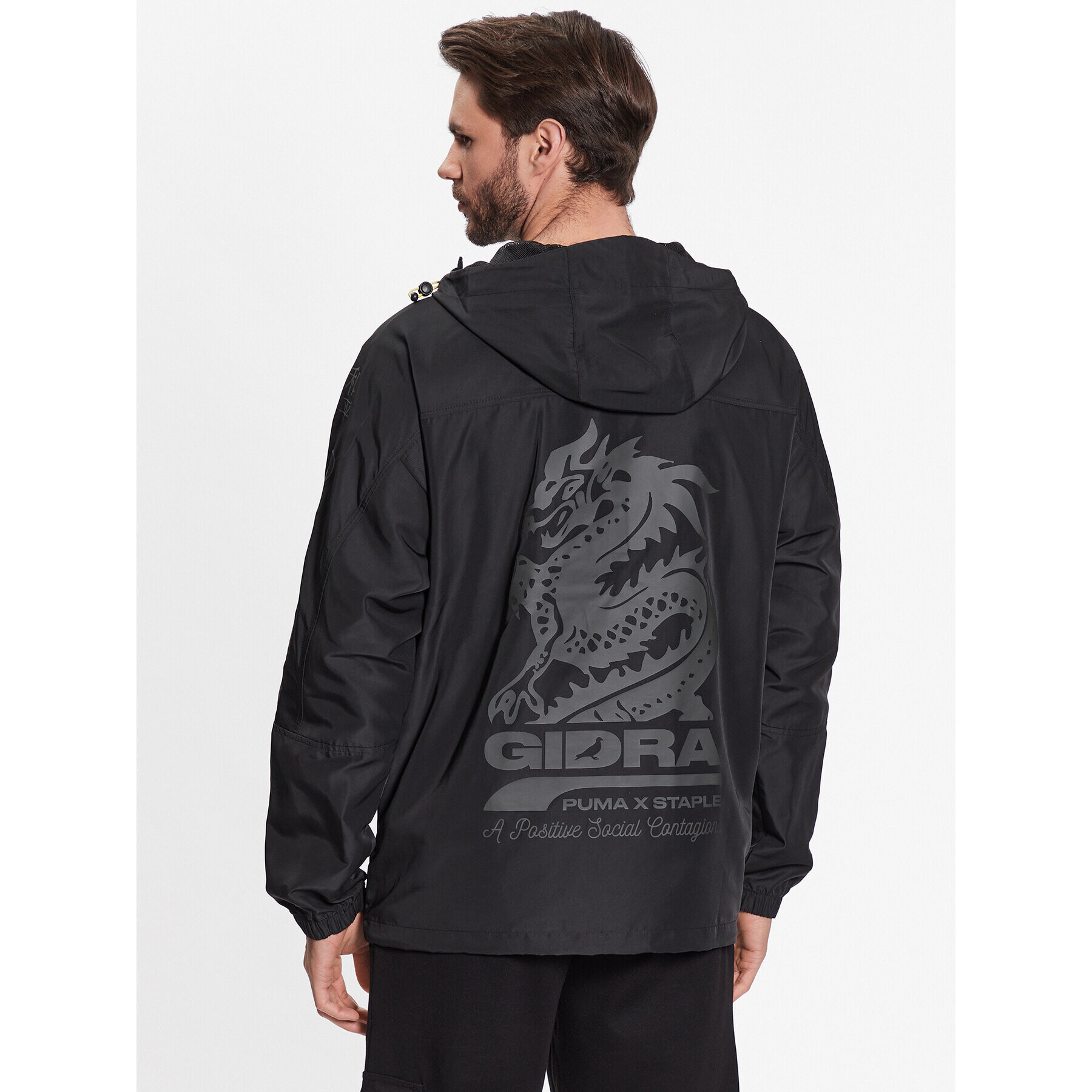 Puma Bunda anorak STAPLE 539826 Černá Relaxed Fit - Pepit.cz