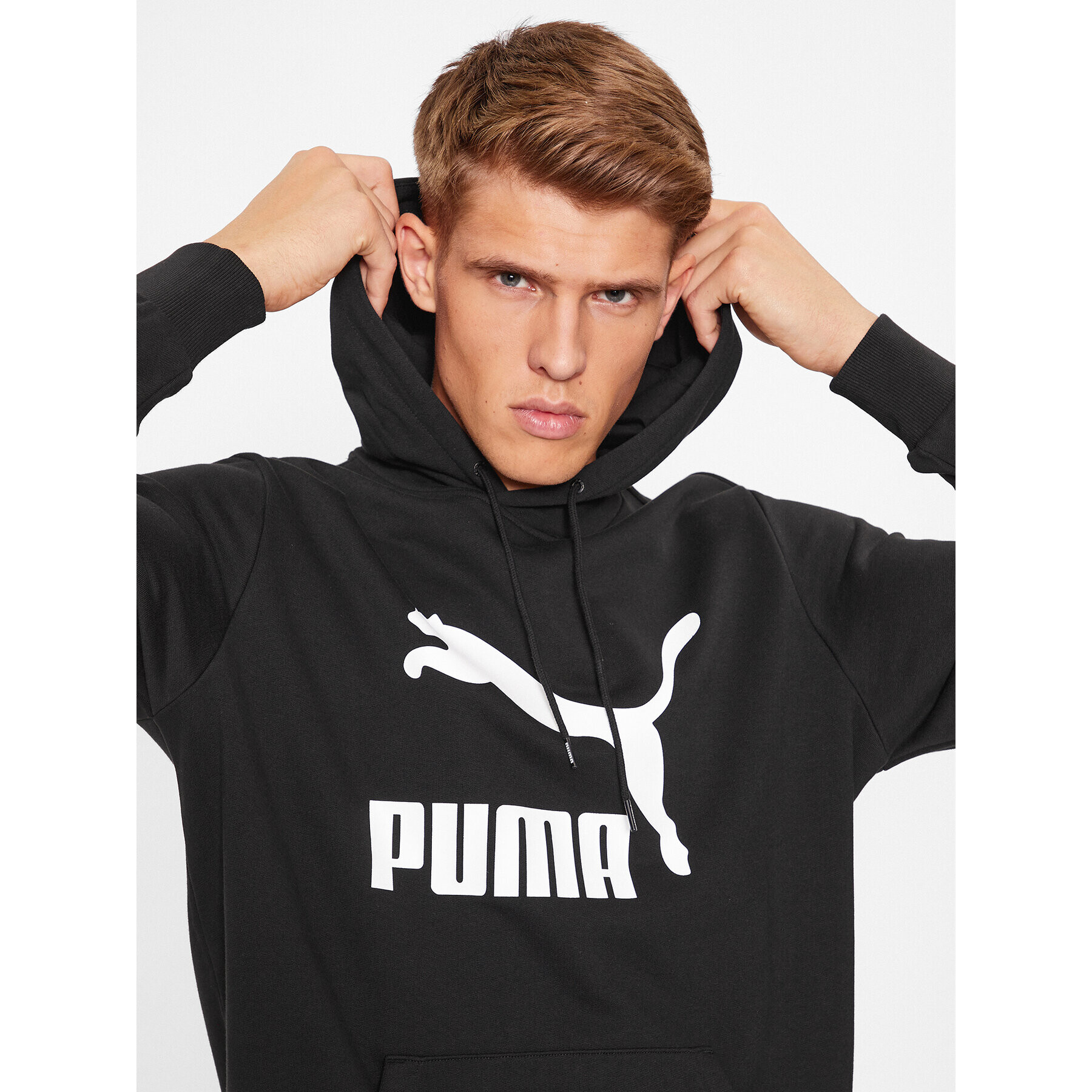 Puma Mikina Classics Logo 530084 Černá Regular Fit - Pepit.cz