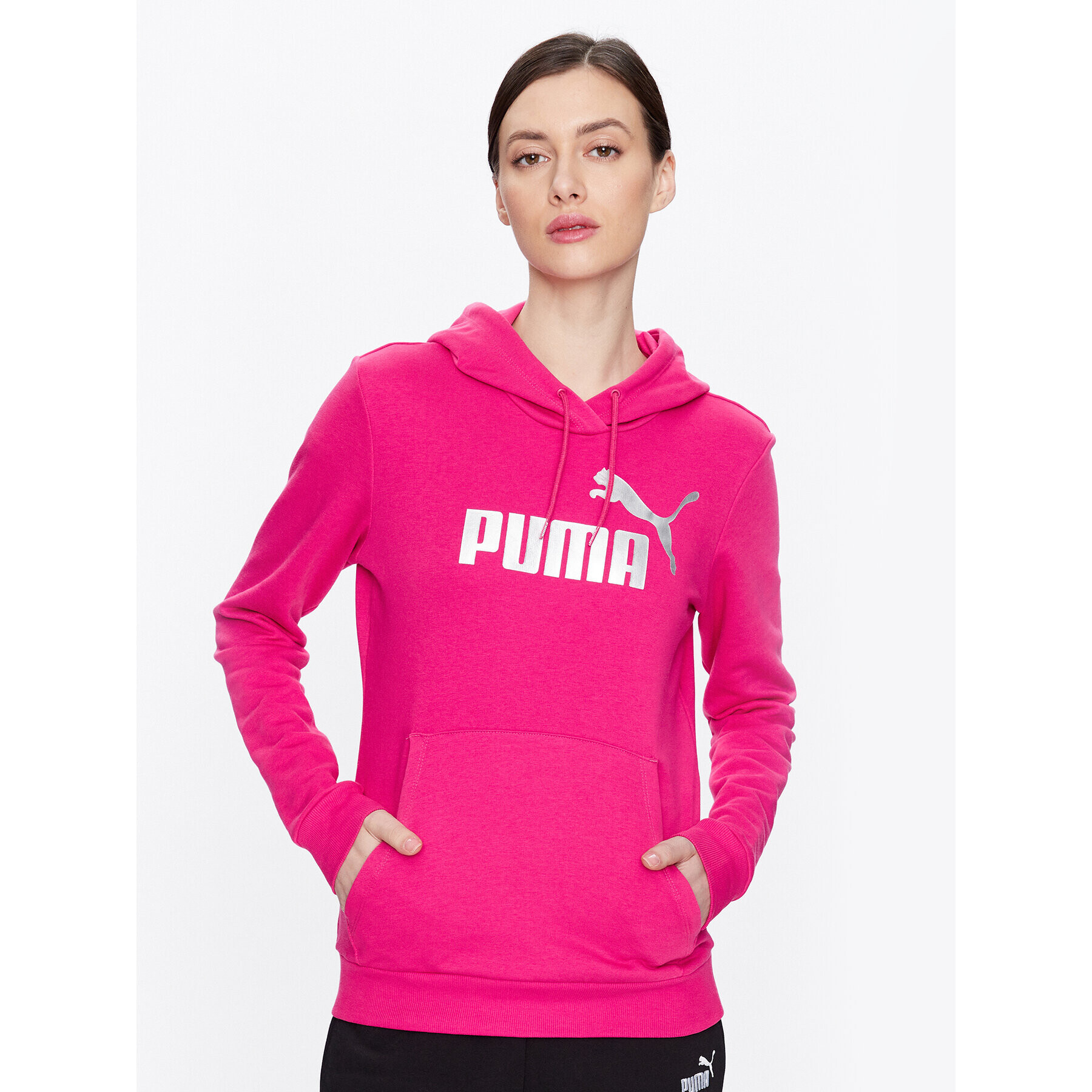 Puma Mikina Ess 849096 Růžová Regular Fit - Pepit.cz