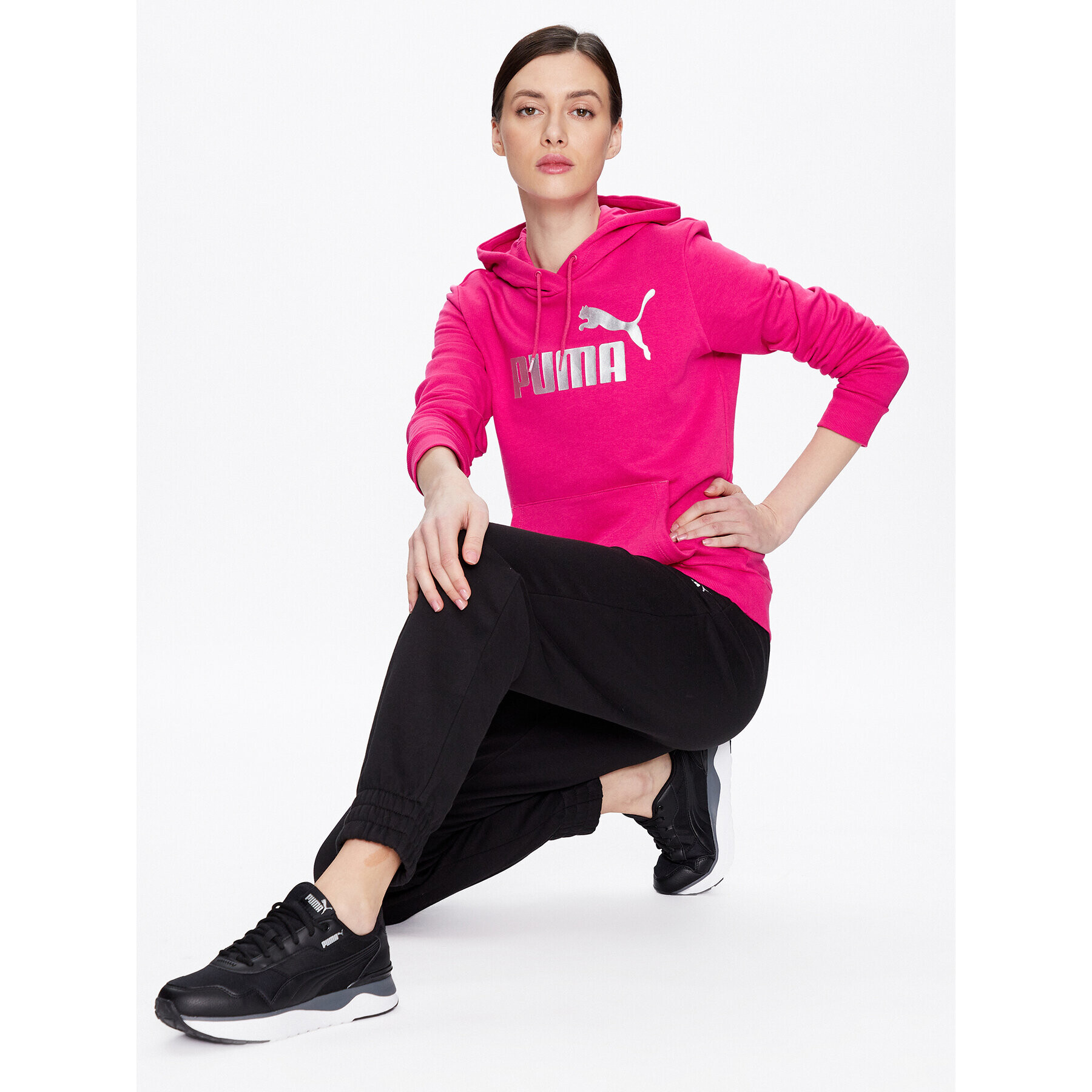 Puma Mikina Ess 849096 Růžová Regular Fit - Pepit.cz