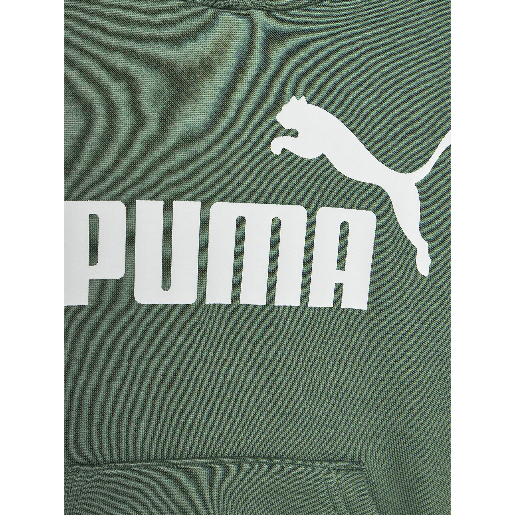 Puma Mikina Ess Big Logo 586965 Zelená Regular Fit - Pepit.cz