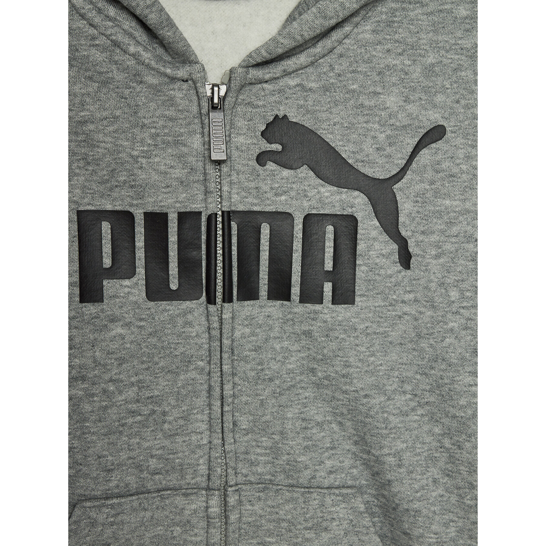 Puma Mikina Ess Big Logo 586967 Šedá Regular Fit - Pepit.cz