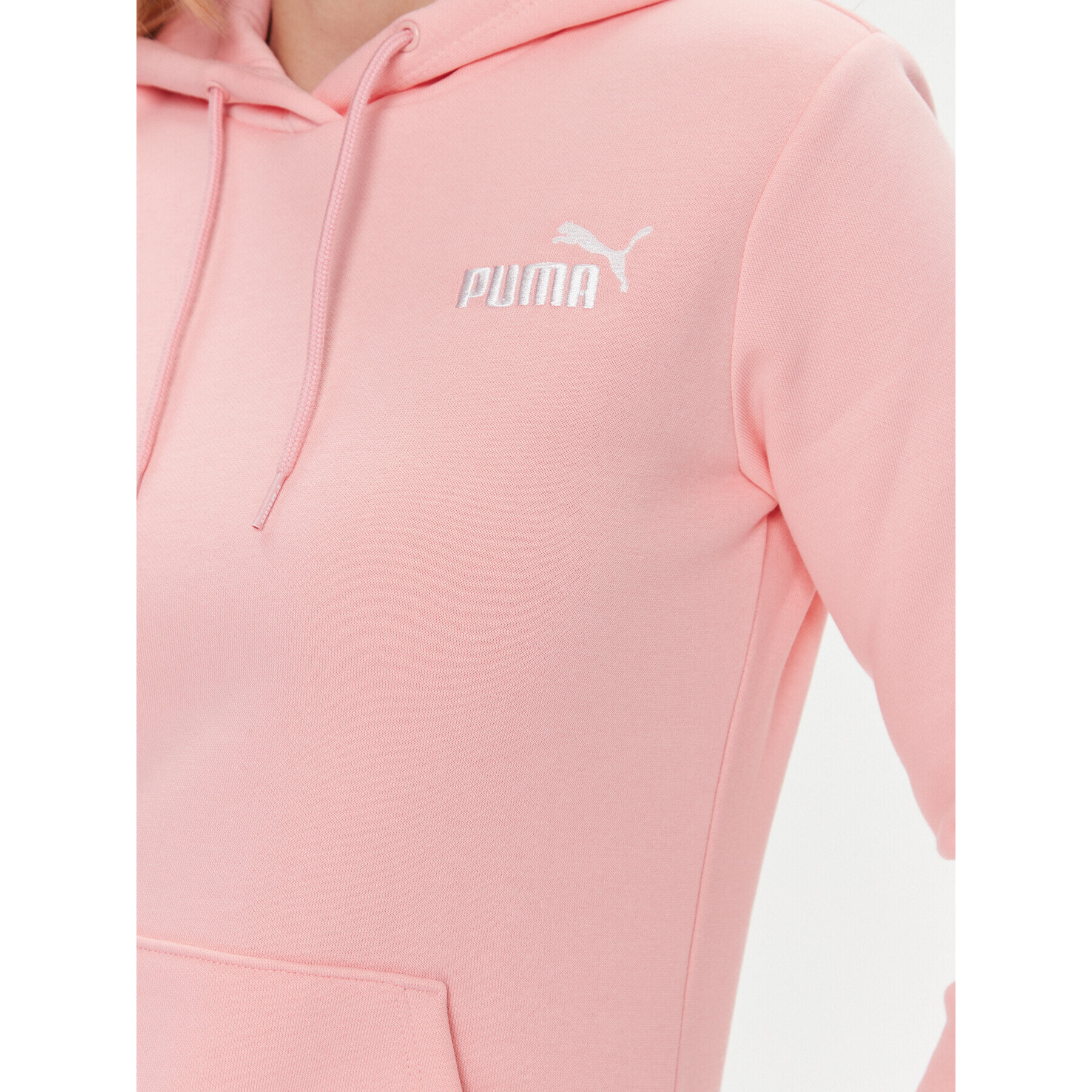 Puma Mikina Ess+ Embroidery 670004 Růžová Regular Fit - Pepit.cz