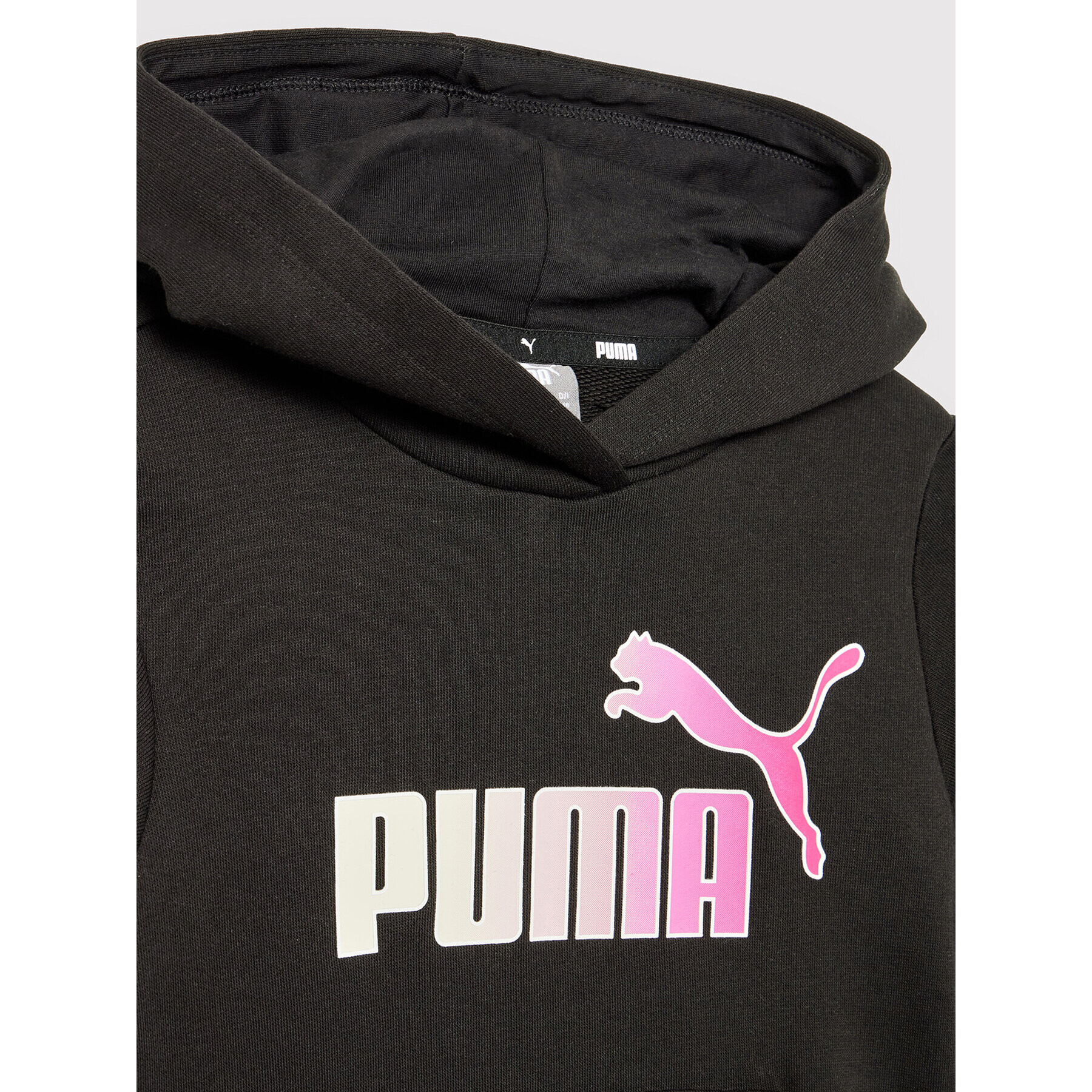 Puma Mikina Essentials+ Bleach Logo 846958 Černá Regular Fit - Pepit.cz