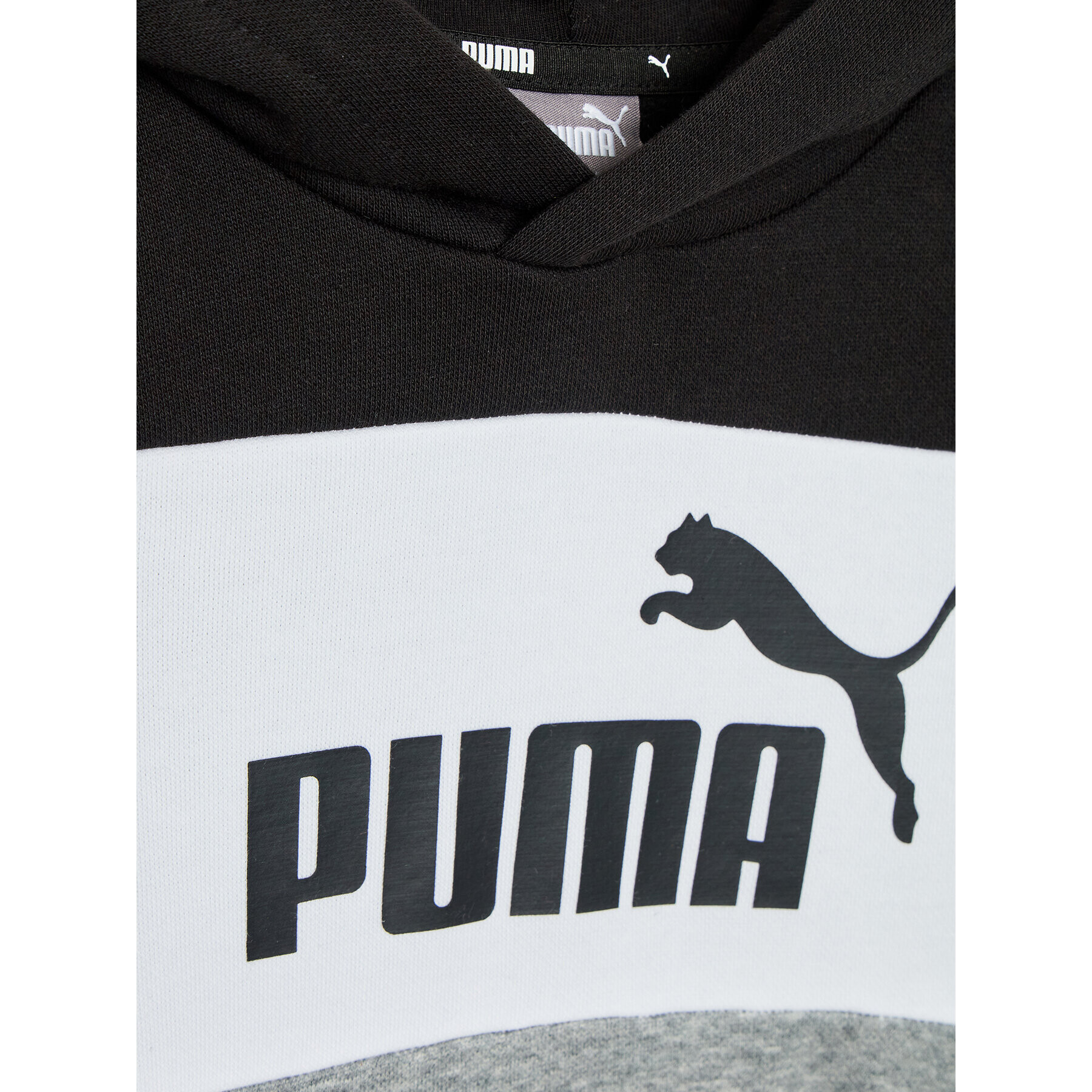 Puma Mikina Essentials+ Colourblock 849081 Černá Regular Fit - Pepit.cz