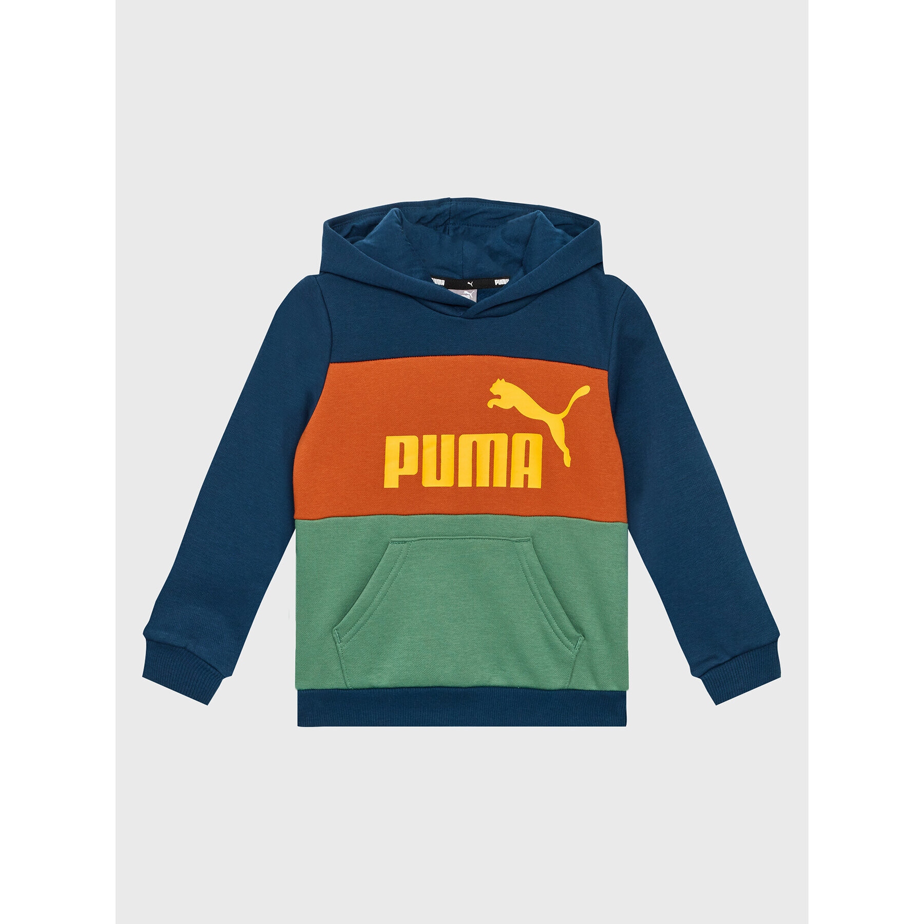 Puma Mikina Essentials+ Colourblock 849081 Tmavomodrá Regular Fit - Pepit.cz