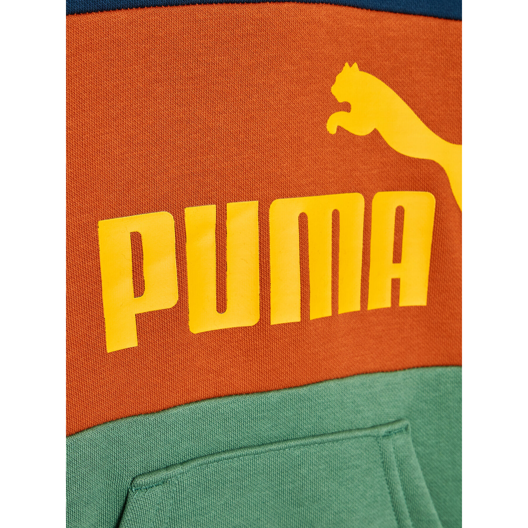 Puma Mikina Essentials+ Colourblock 849081 Tmavomodrá Regular Fit - Pepit.cz