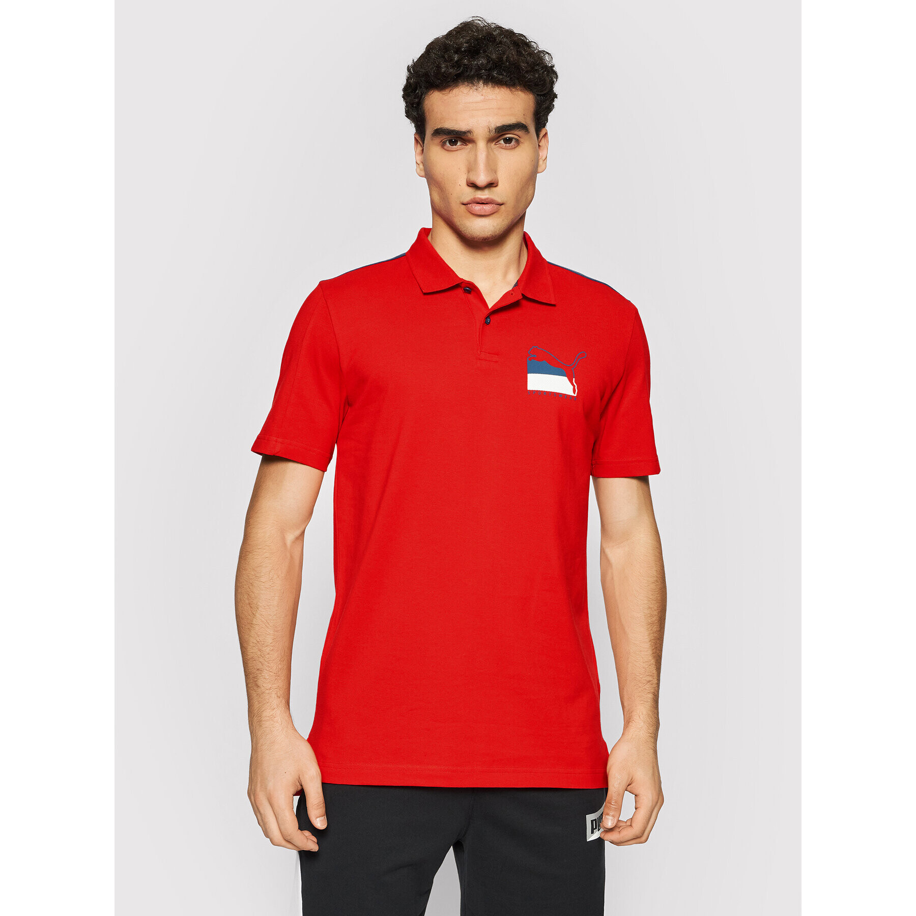 Puma Polokošile Athletics 581344 Červená Regular Fit - Pepit.cz