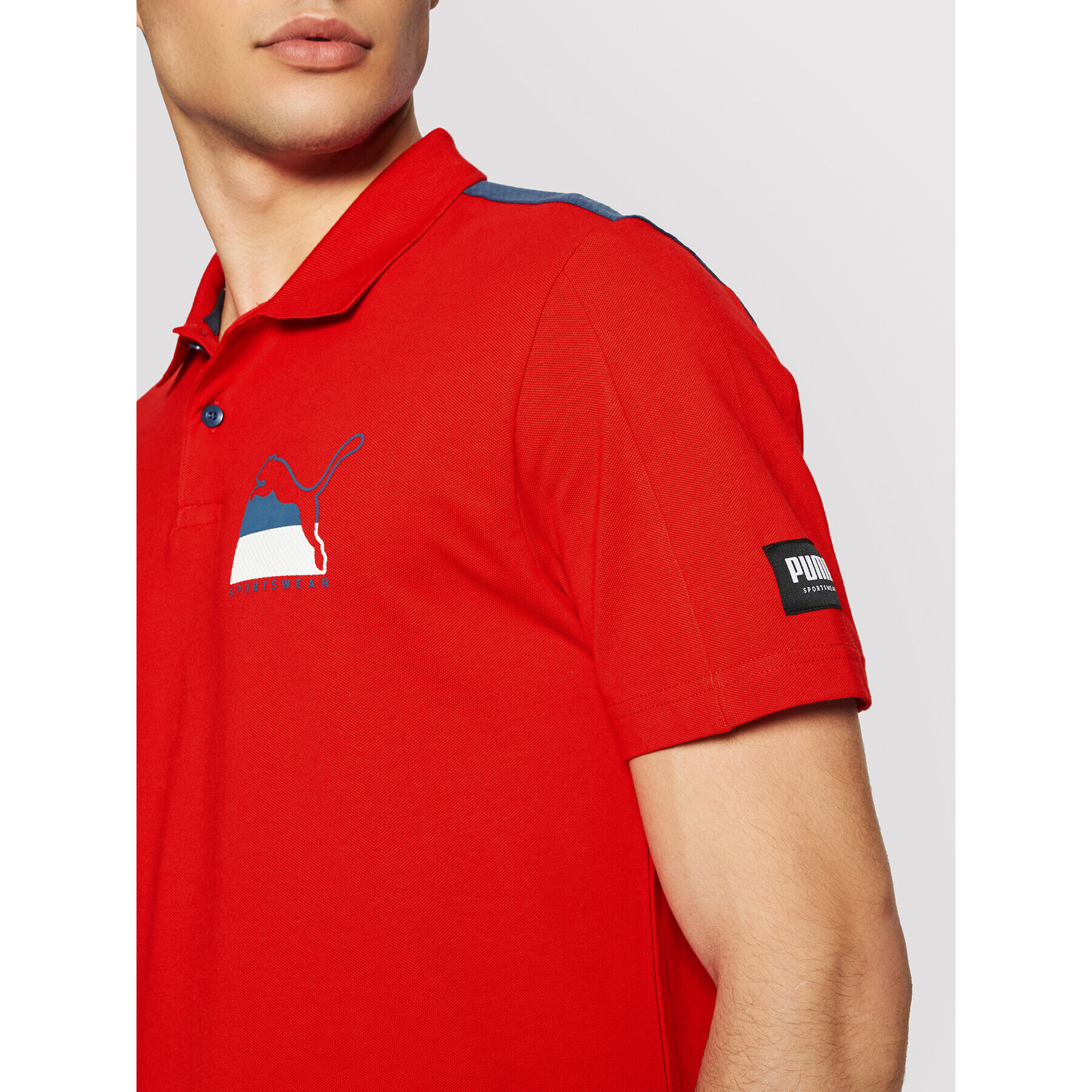 Puma Polokošile Athletics 581344 Červená Regular Fit - Pepit.cz