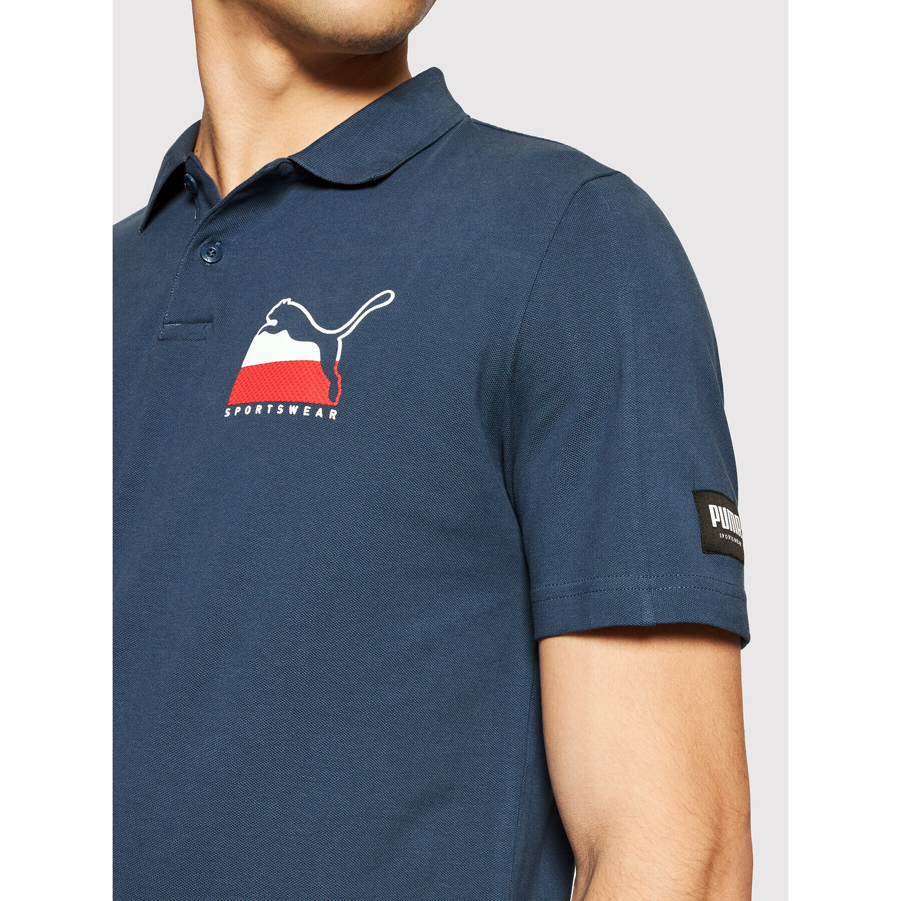 Puma Polokošile Athletics 581344 Tmavomodrá Regular Fit - Pepit.cz