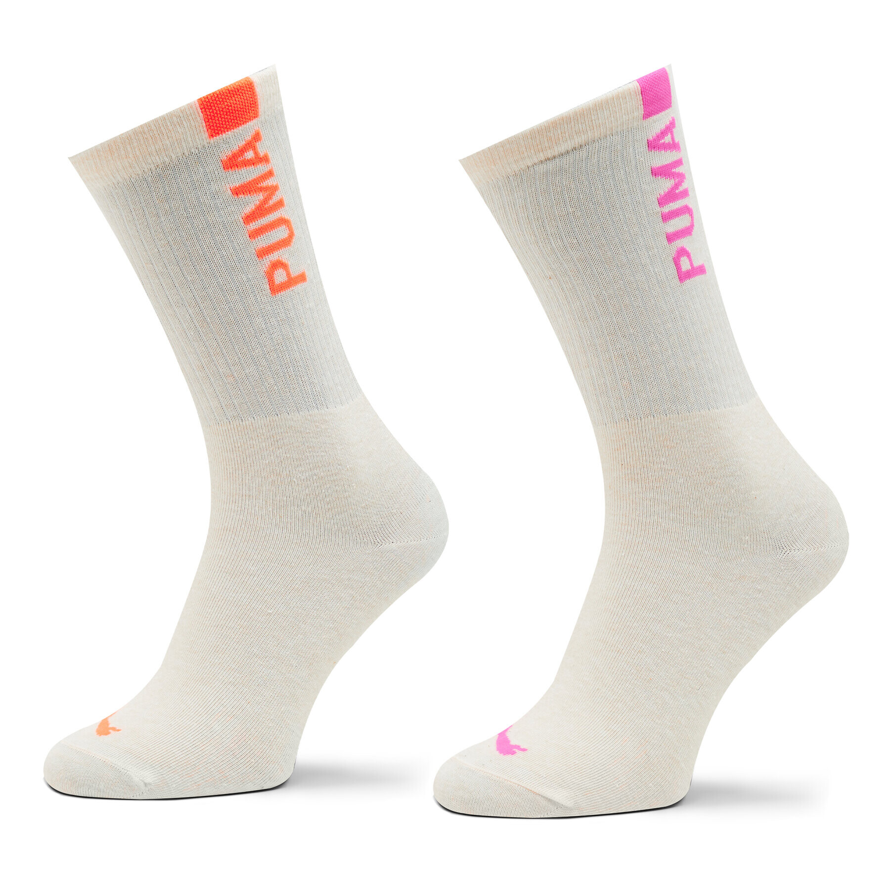 Puma Sada 2 párů dámských vysokých ponožek Women Slouch Sock 2P 938005 Bílá - Pepit.cz