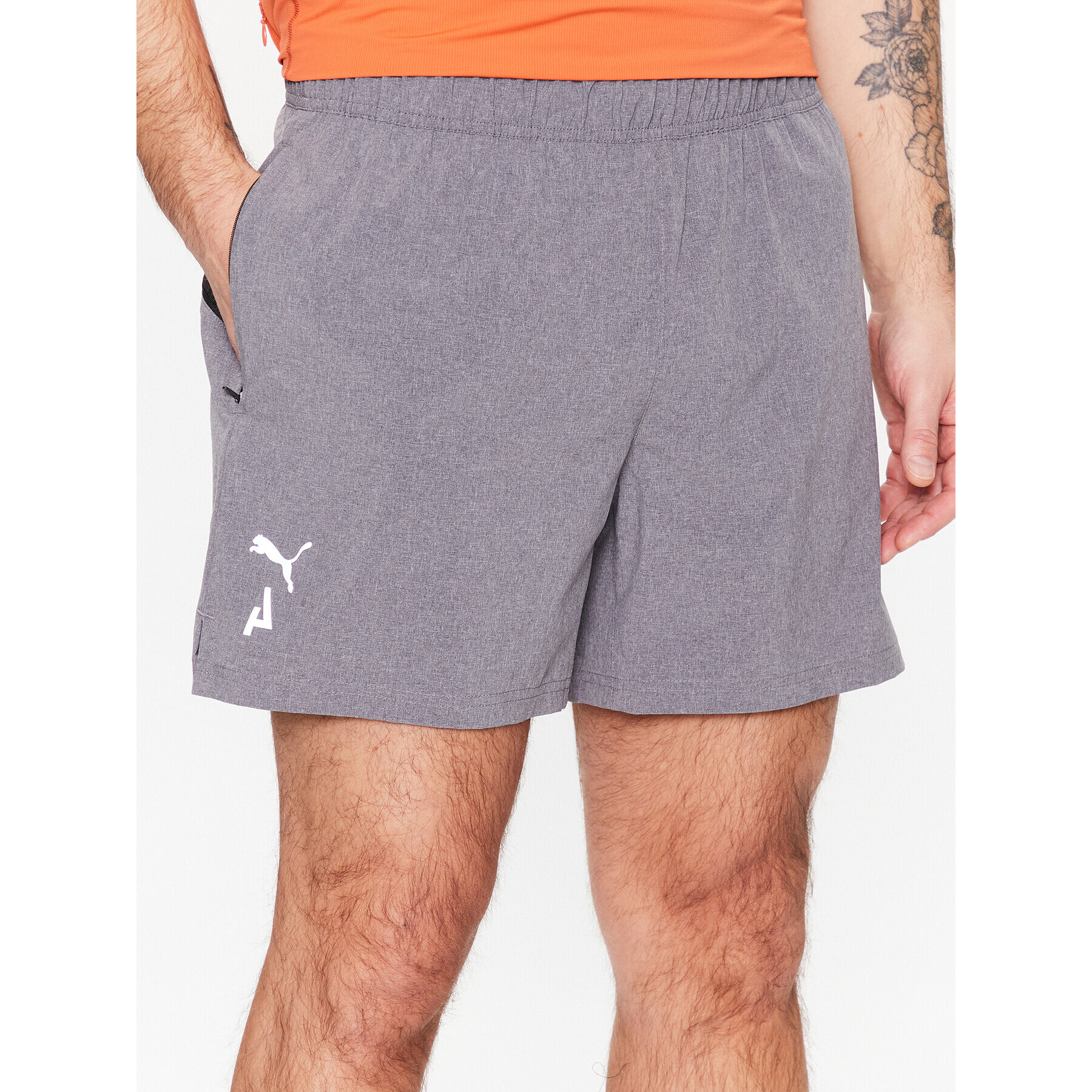 Puma Sportovní kraťasy 523262 Šedá Regular Fit - Pepit.cz