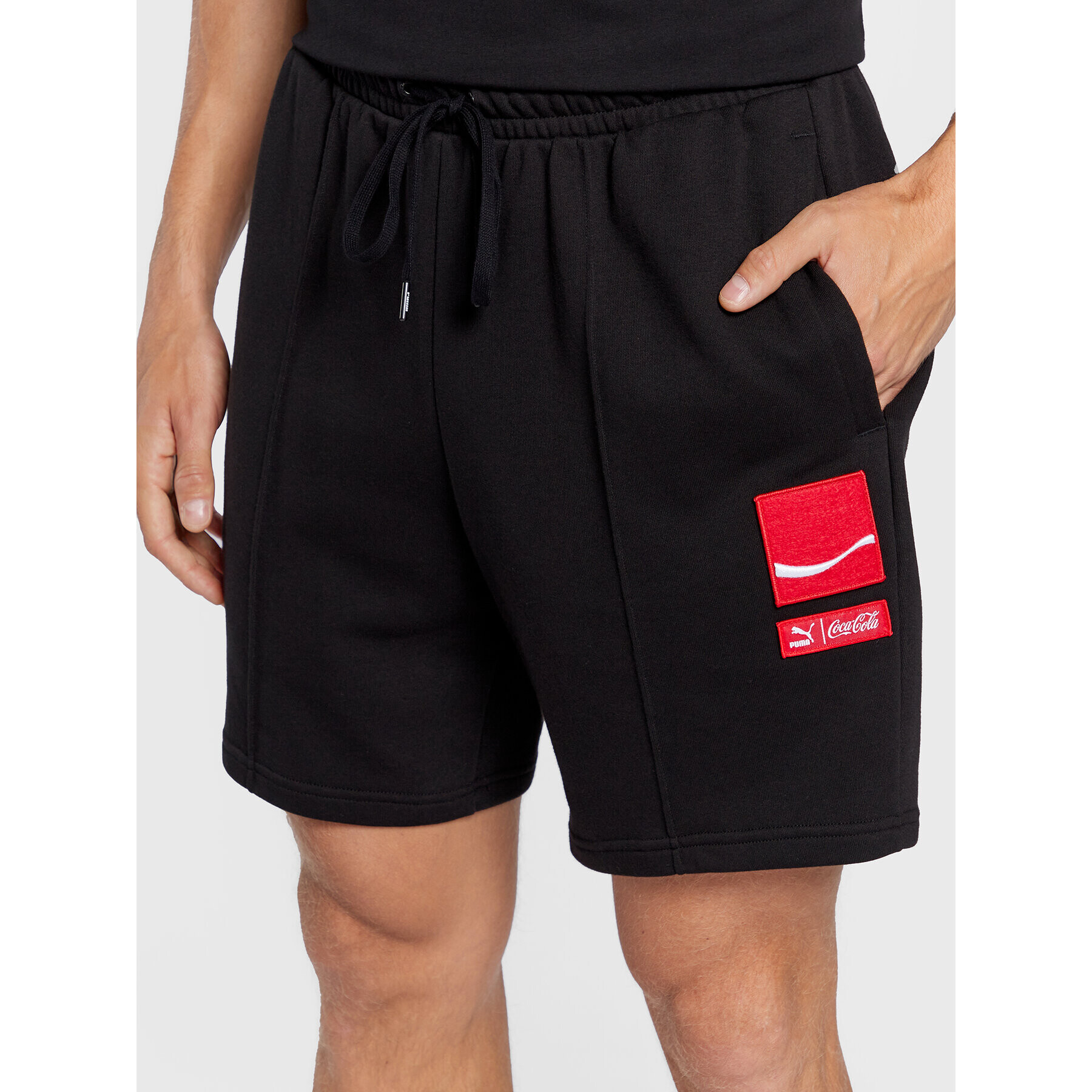 Puma Sportovní kraťasy COCA-COLA 536164 Černá Regular Fit - Pepit.cz