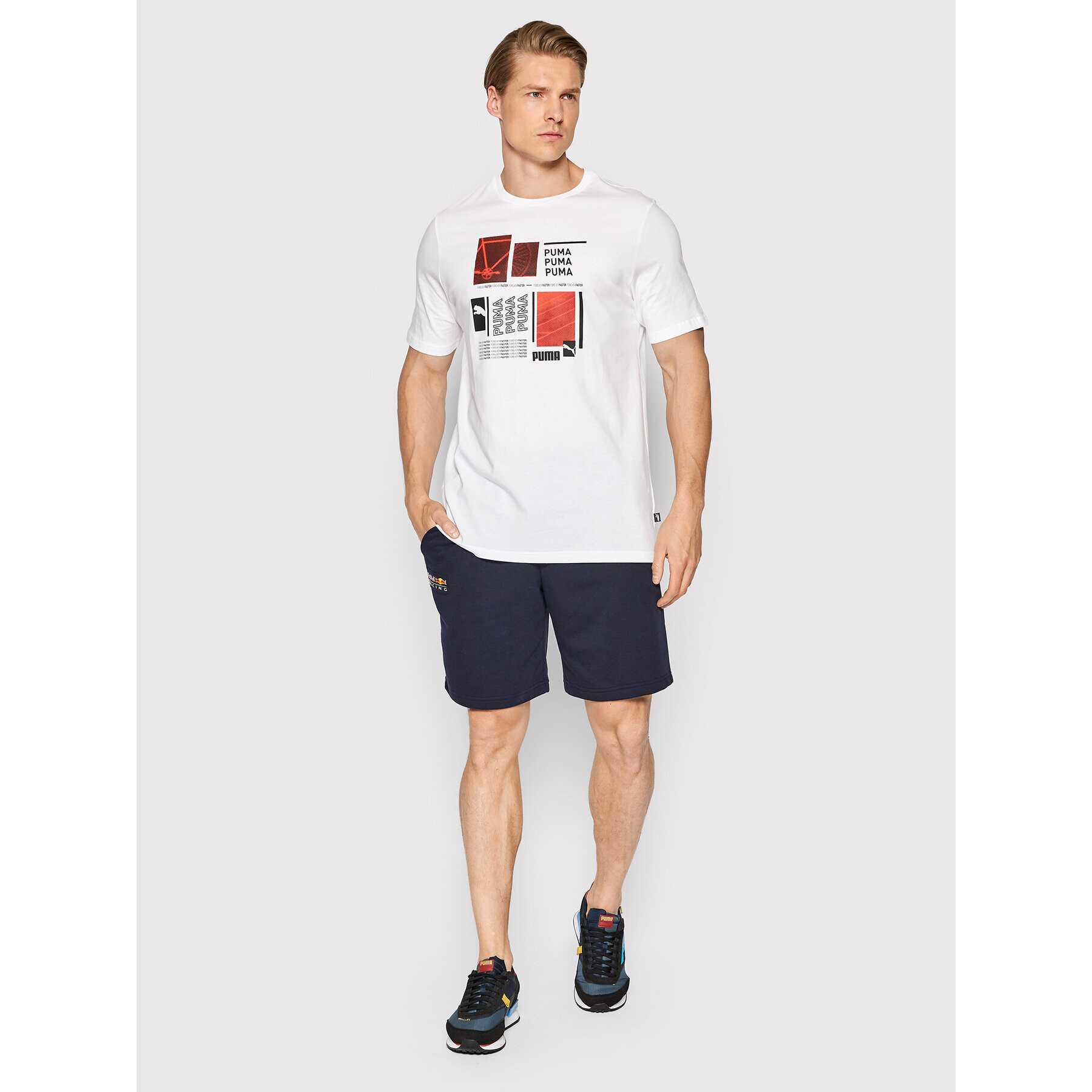 Puma Sportovní kraťasy Essentials 533271 Tmavomodrá Regular Fit - Pepit.cz