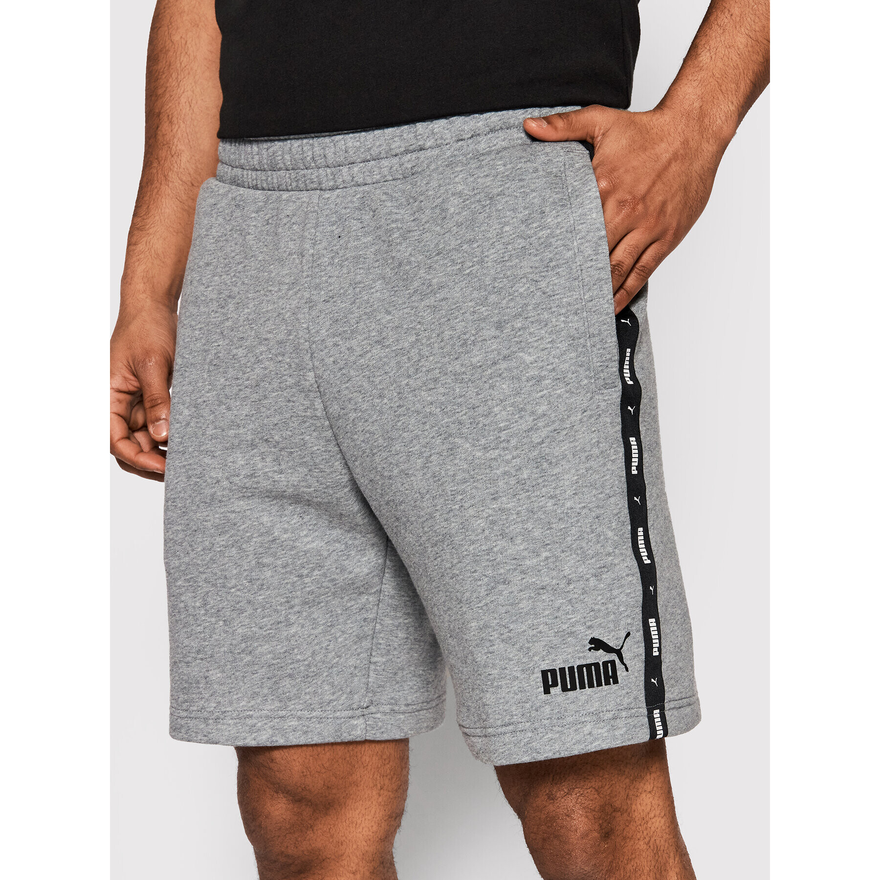 Puma Sportovní kraťasy Essentials 847387 Šedá Regular Fit - Pepit.cz