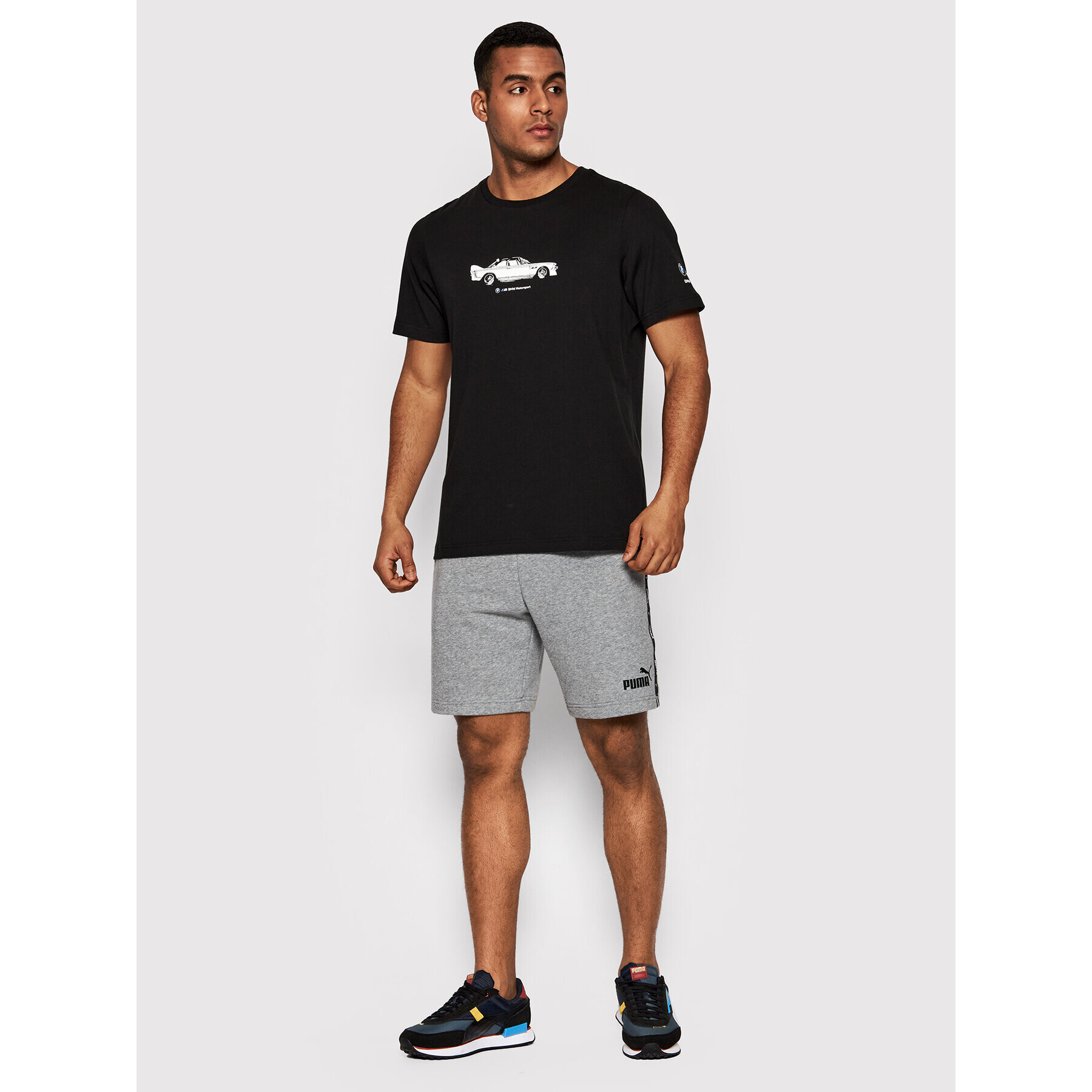 Puma Sportovní kraťasy Essentials 847387 Šedá Regular Fit - Pepit.cz