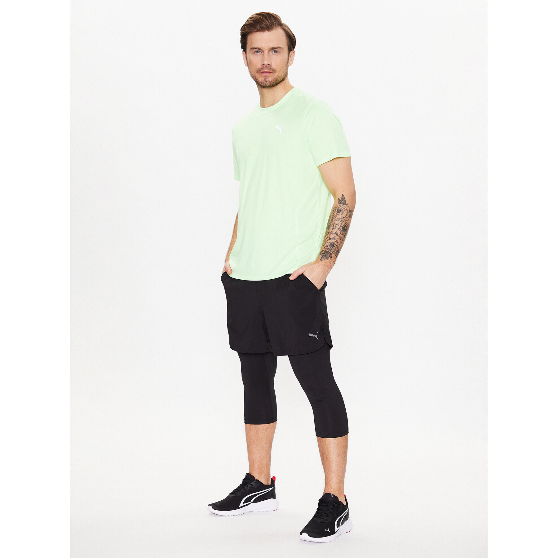 Puma Sportovní kraťasy M Studio 523293 Černá Regular Fit - Pepit.cz