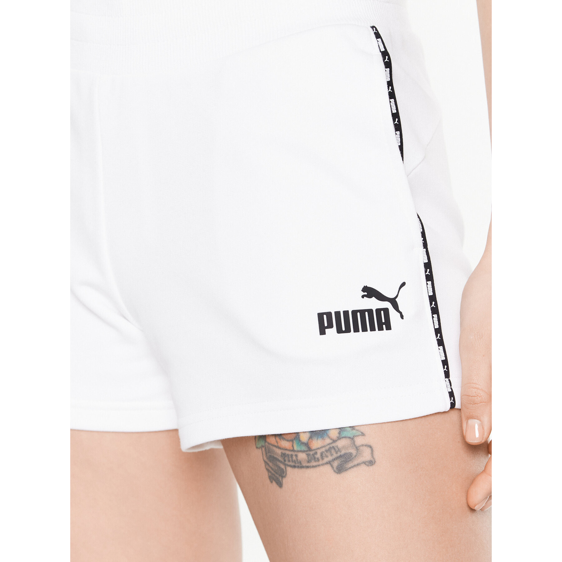 Puma Sportovní kraťasy Power 675178 Bílá Regular Fit - Pepit.cz