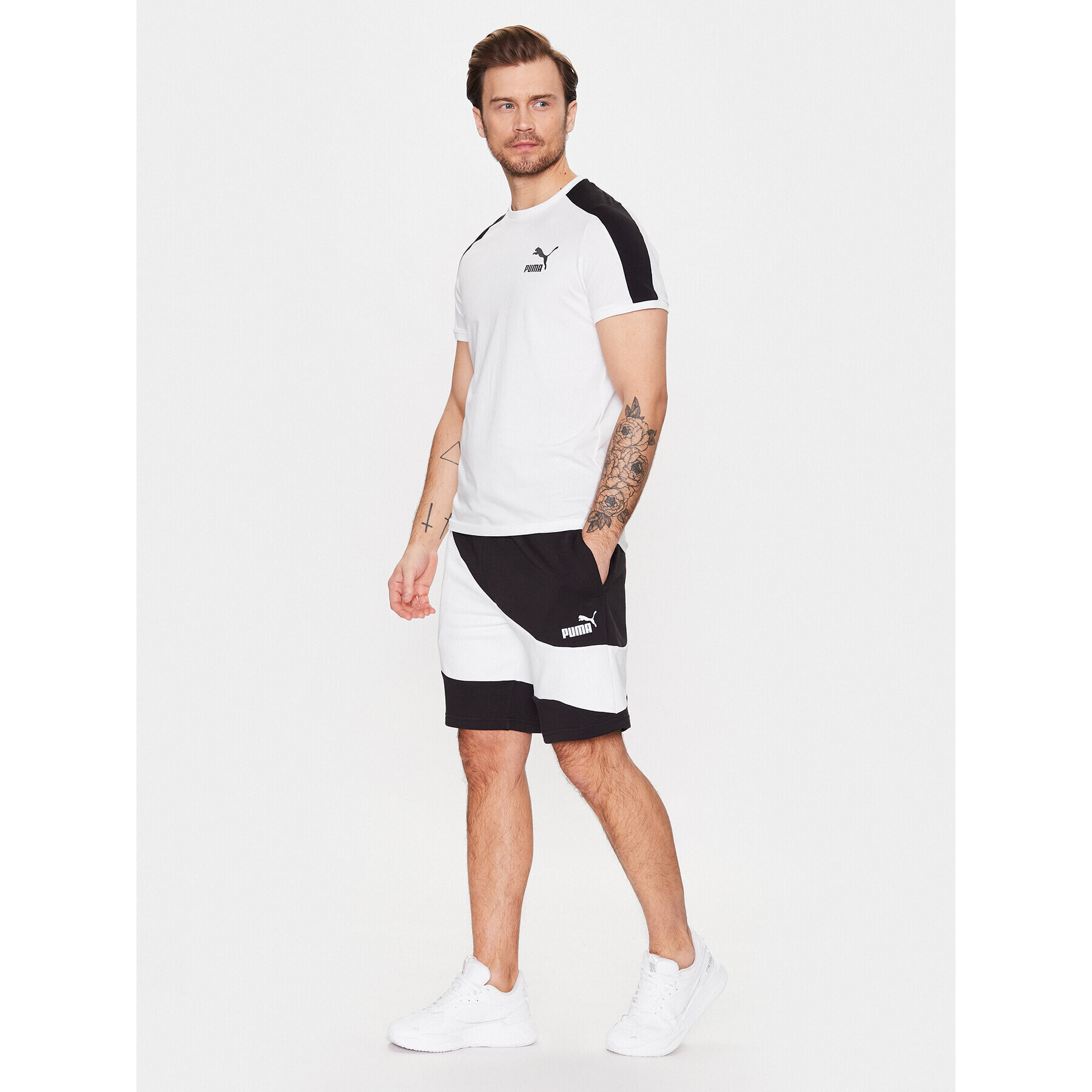 Puma Sportovní kraťasy Power Cat 675175 Černá Regular Fit - Pepit.cz