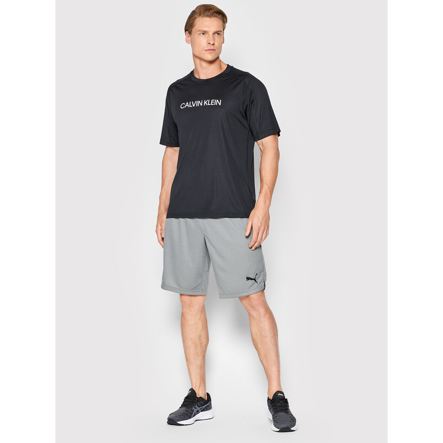 Puma Sportovní kraťasy Rtg Interlock 585835 Šedá Regular Fit - Pepit.cz