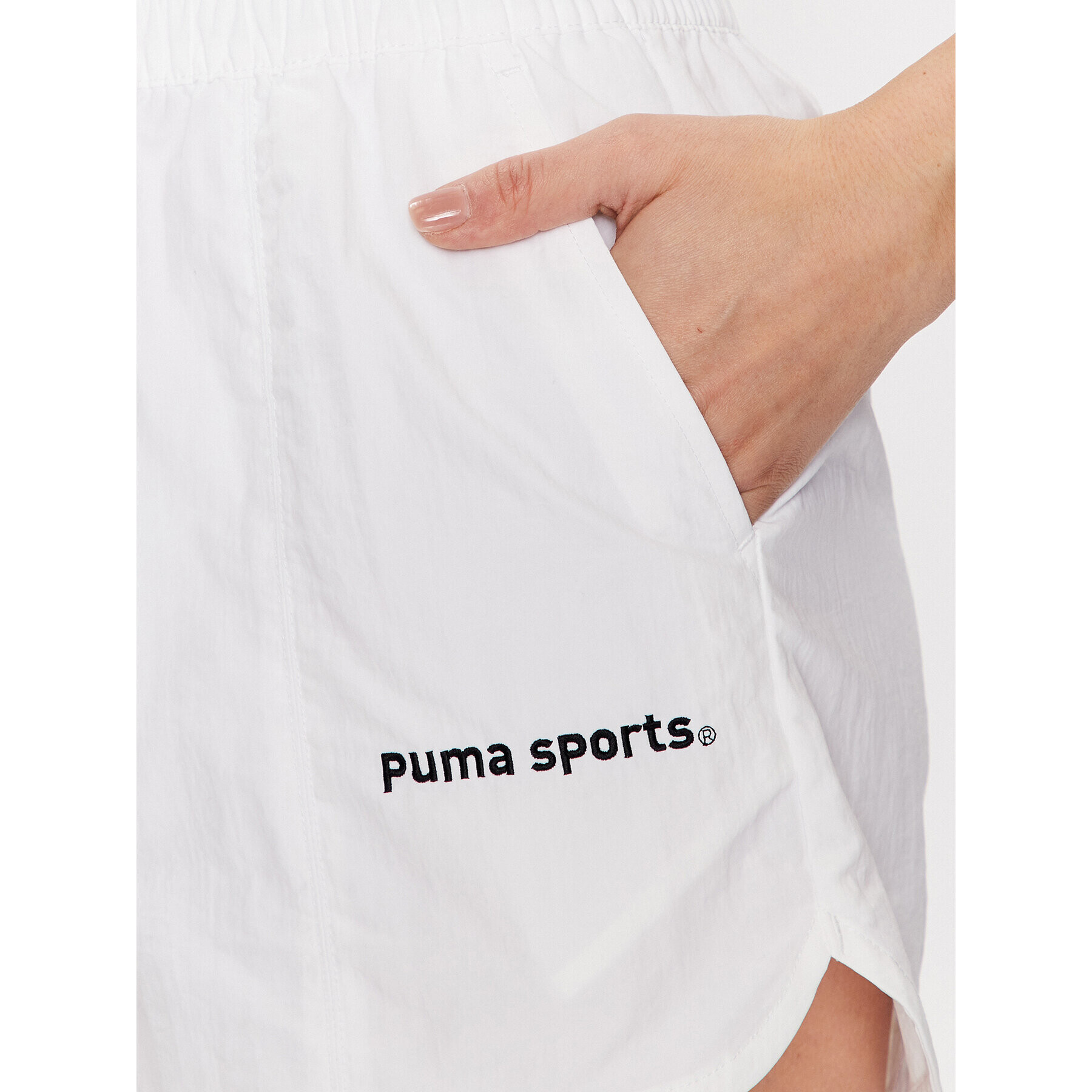 Puma Sportovní kraťasy Team 539005 Bílá Relaxed Fit - Pepit.cz