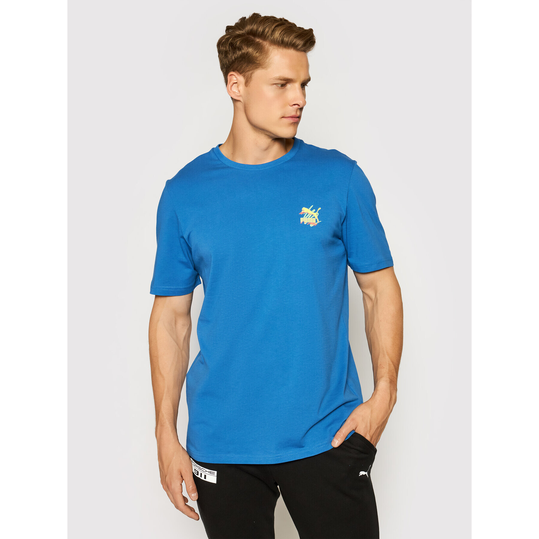 Puma T-Shirt 530910 Tmavomodrá Regular Fit - Pepit.cz