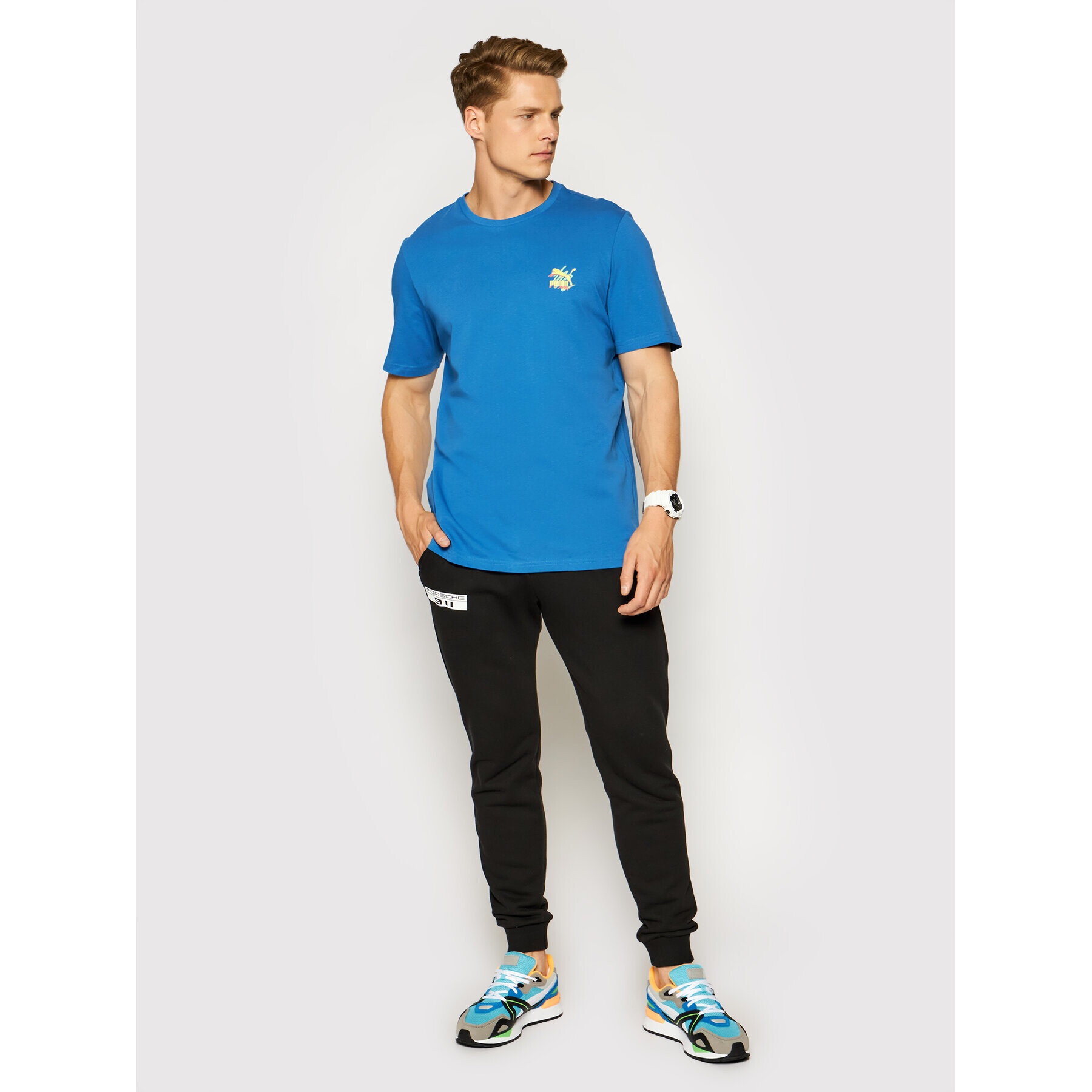 Puma T-Shirt 530910 Tmavomodrá Regular Fit - Pepit.cz