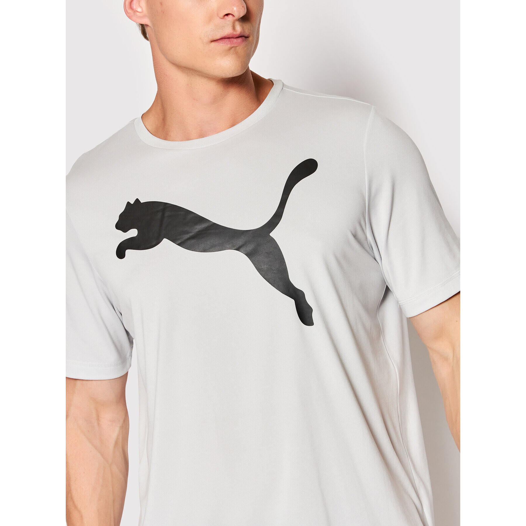 Puma T-Shirt Active Big Logo 586724 Šedá Regular Fit - Pepit.cz