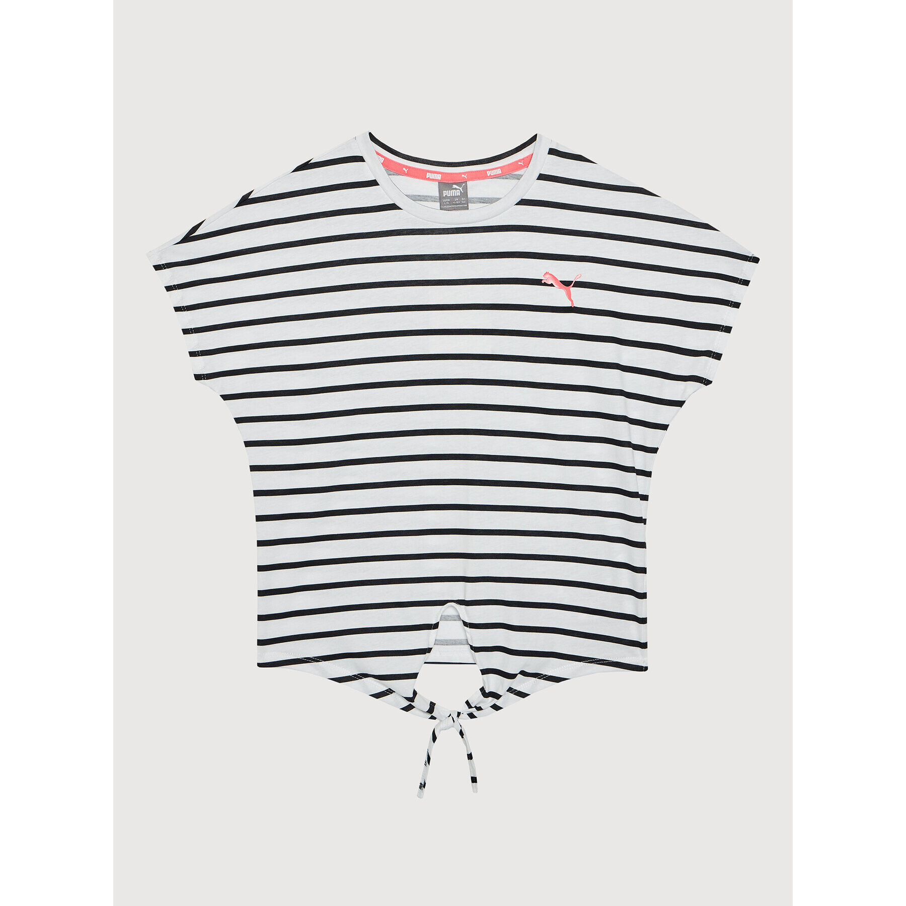 Puma T-Shirt Alpha Striped Tee 581410 Bílá Regular Fit - Pepit.cz