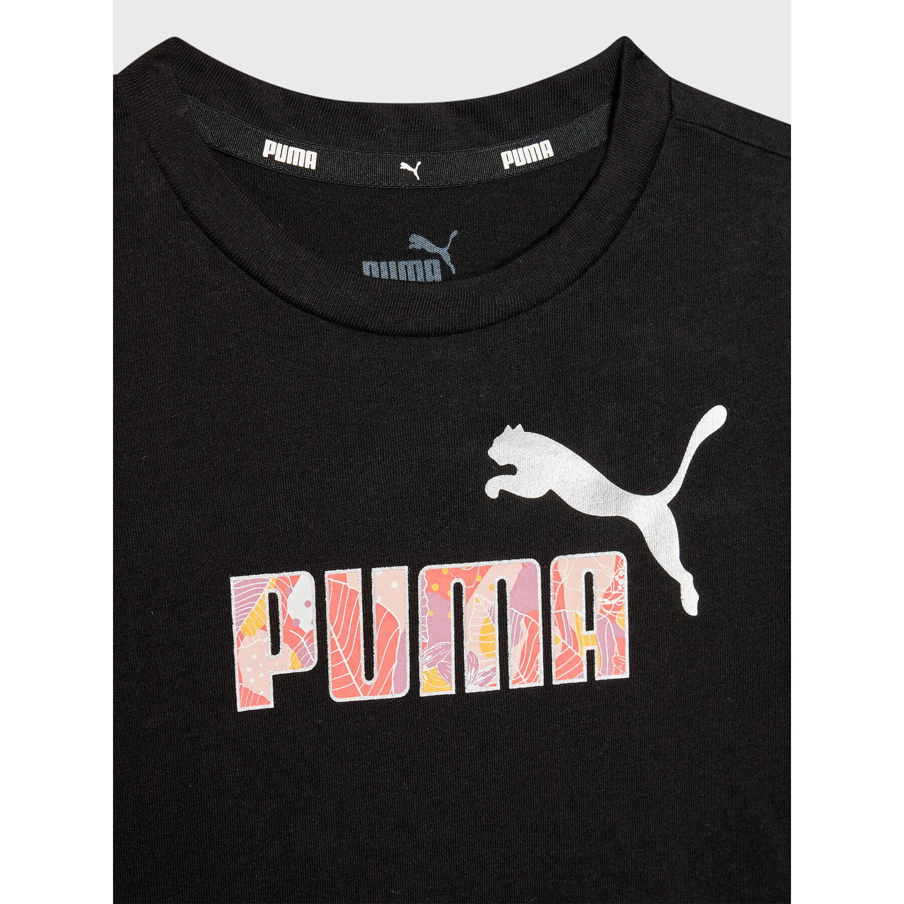 Puma T-Shirt Bloom Logo 670311 Černá Regular Fit - Pepit.cz