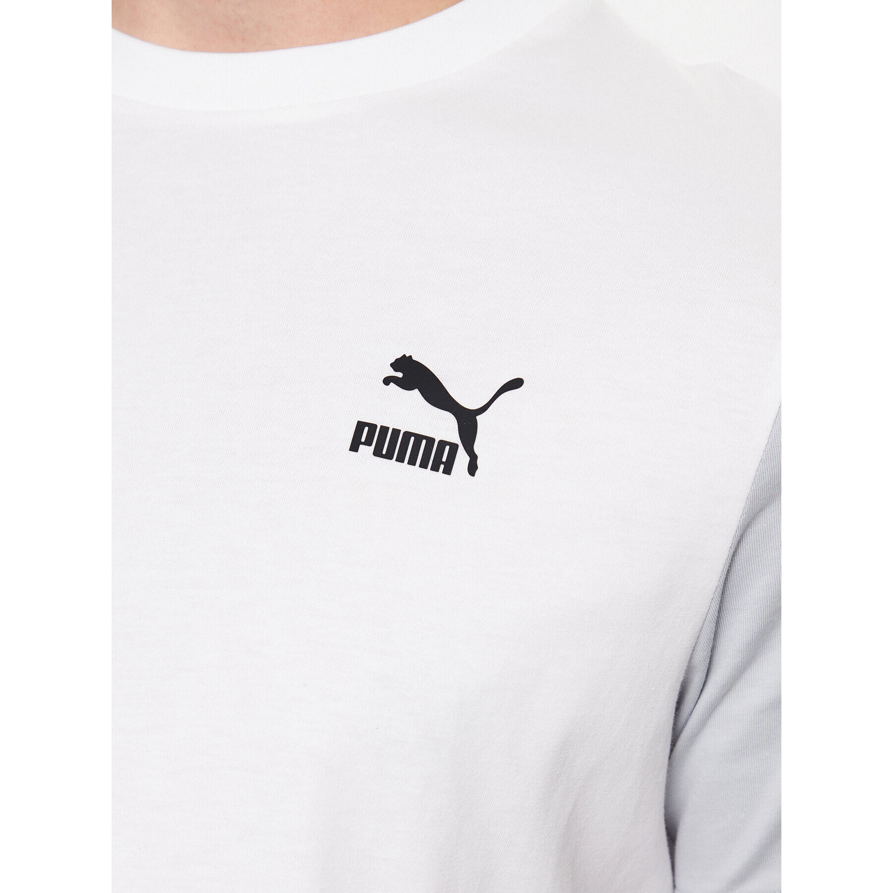 Puma T-Shirt Classics Block 535617 Bílá Regular Fit - Pepit.cz