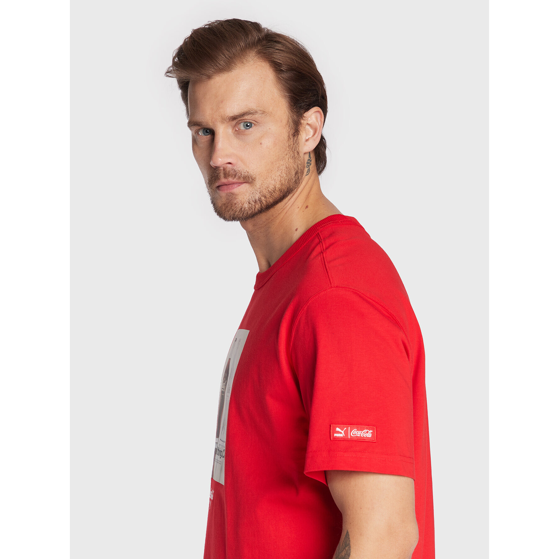 Puma T-Shirt COCA-COLA 536159 Červená Regular Fit - Pepit.cz