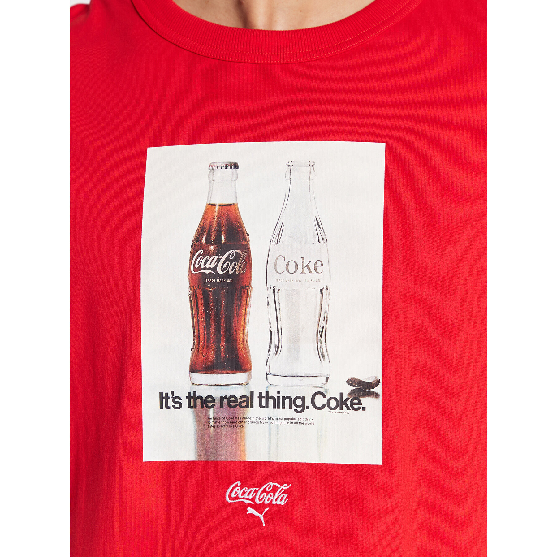 Puma T-Shirt COCA-COLA 536159 Červená Regular Fit - Pepit.cz