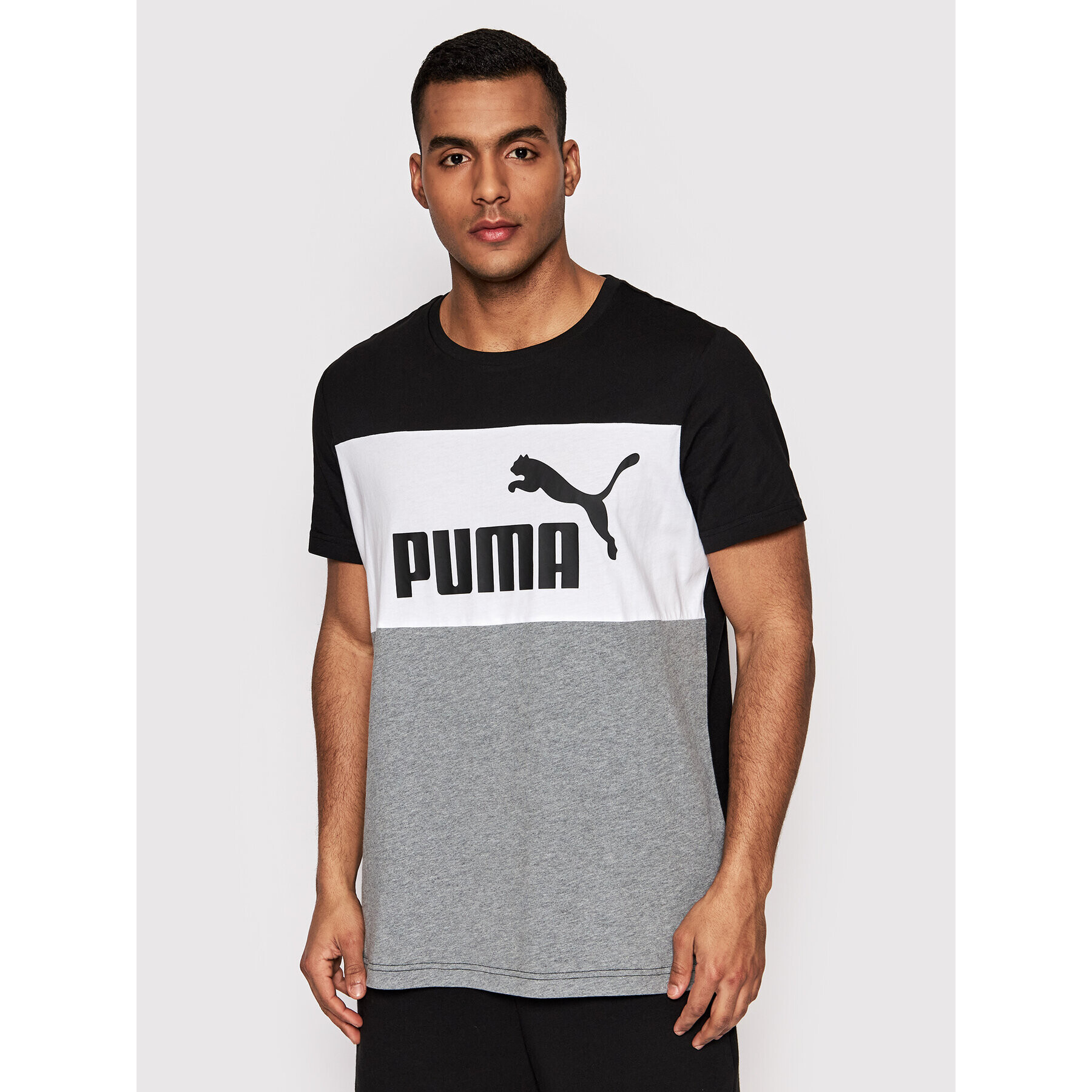 Puma T-Shirt Colorblock 848770 Černá Regular Fit - Pepit.cz