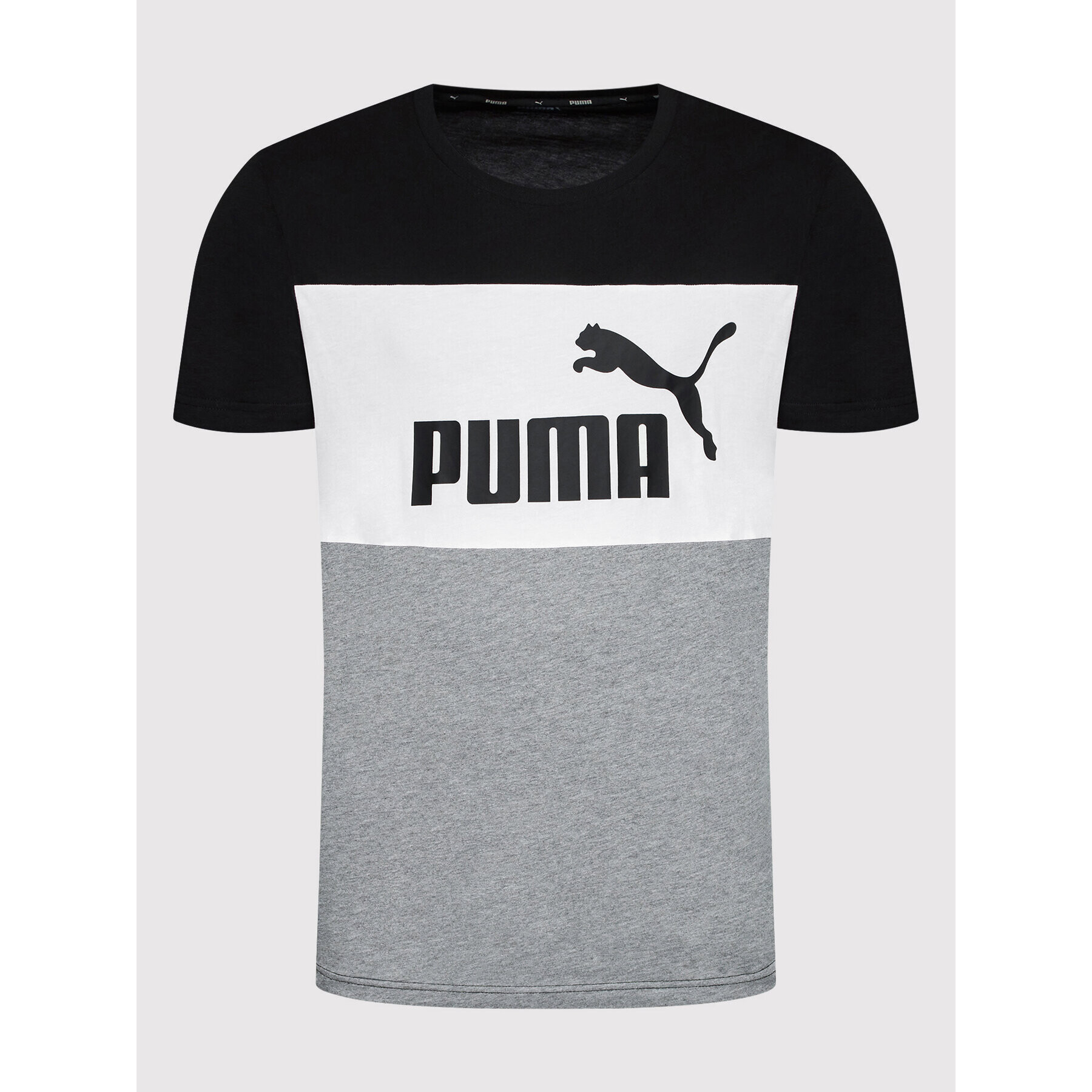 Puma T-Shirt Colorblock 848770 Černá Regular Fit - Pepit.cz