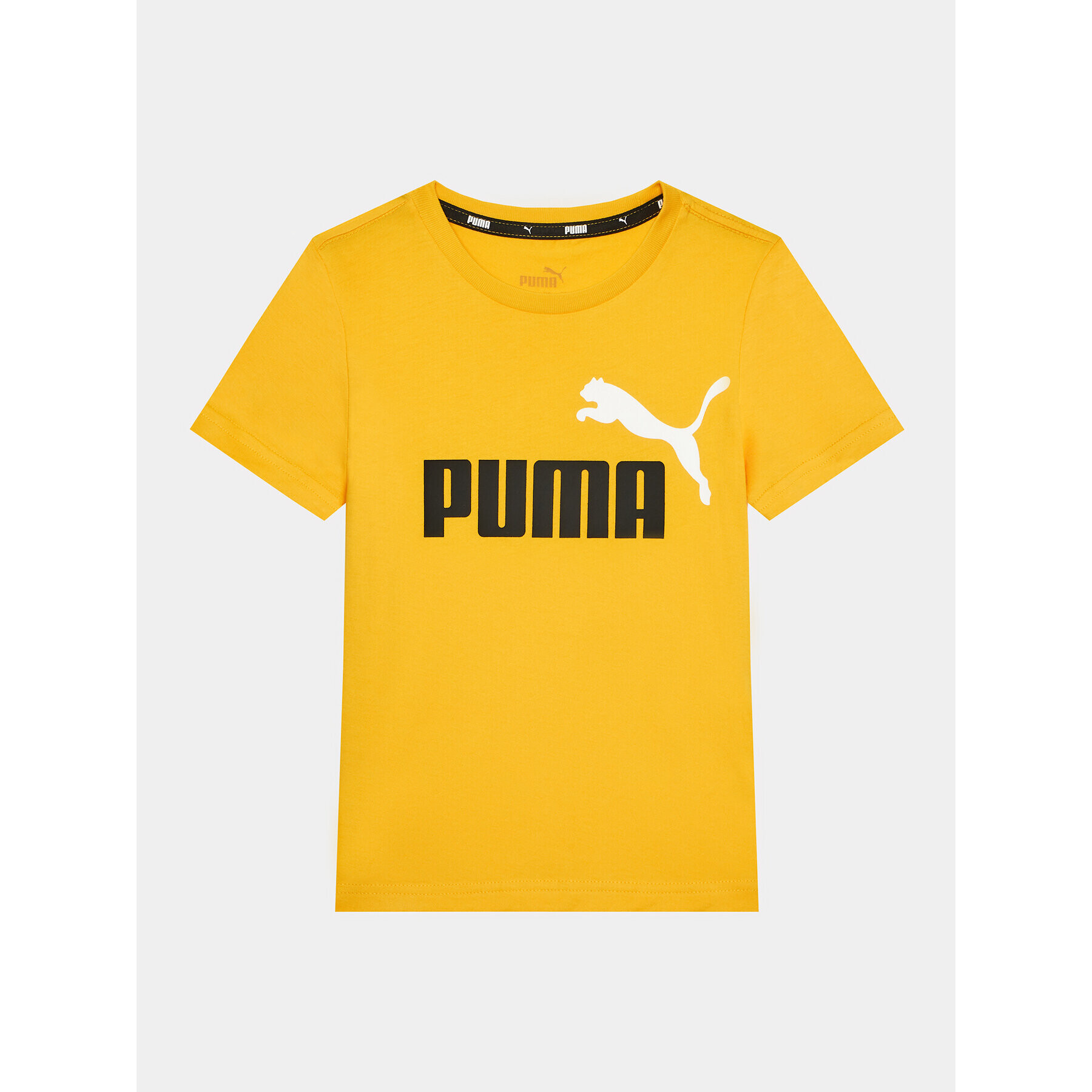 Puma T-Shirt Ess+ 2 Col Logo 586985 Žlutá Regular Fit - Pepit.cz