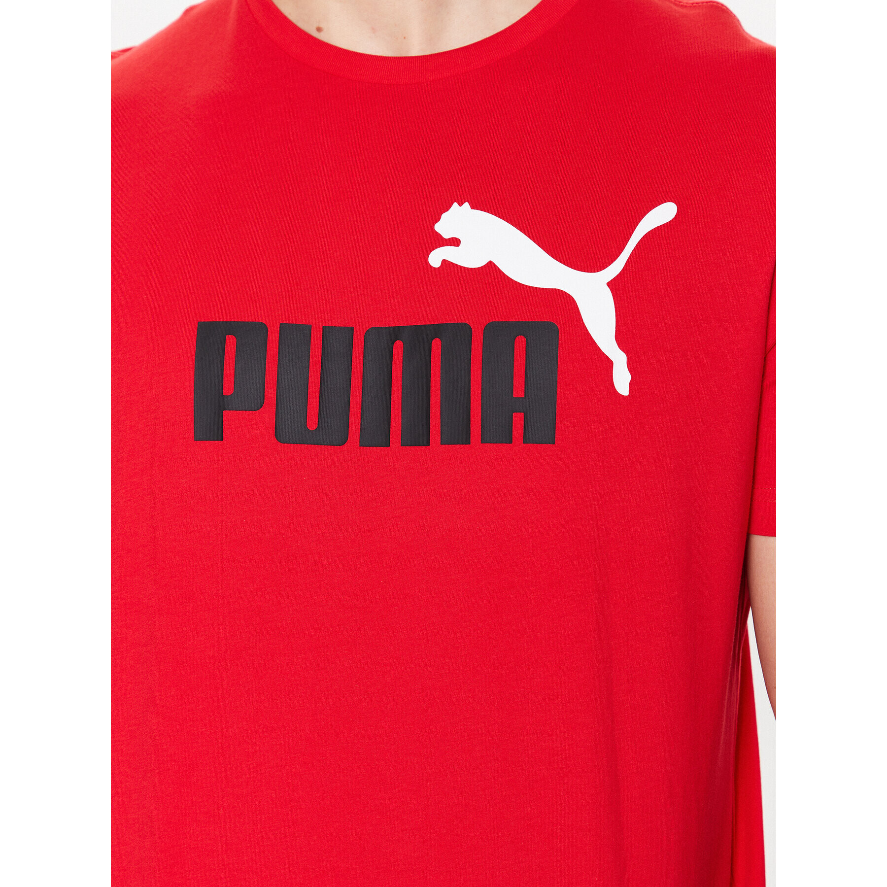 Puma T-Shirt Ess 586759 Červená Regular Fit - Pepit.cz