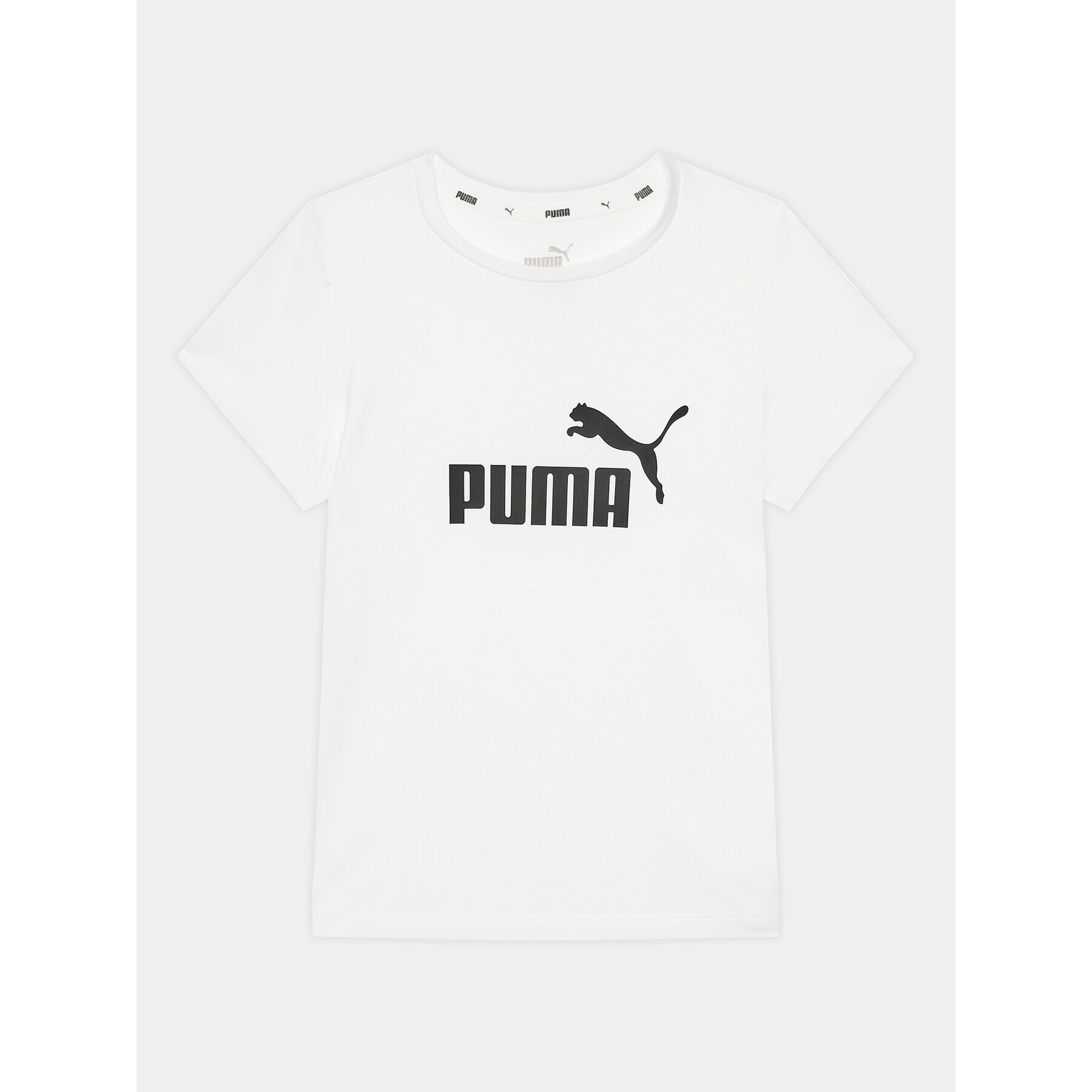 Puma T-Shirt Ess Logo 587029 Bílá Regular Fit - Pepit.cz