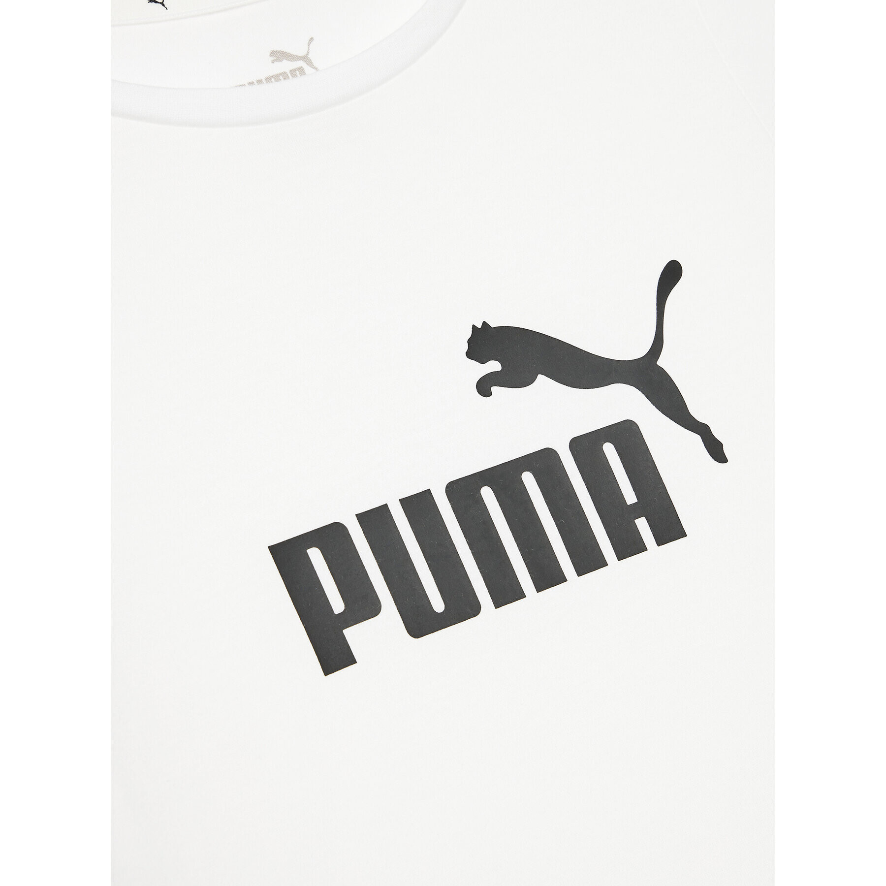 Puma T-Shirt Ess Logo 587029 Bílá Regular Fit - Pepit.cz