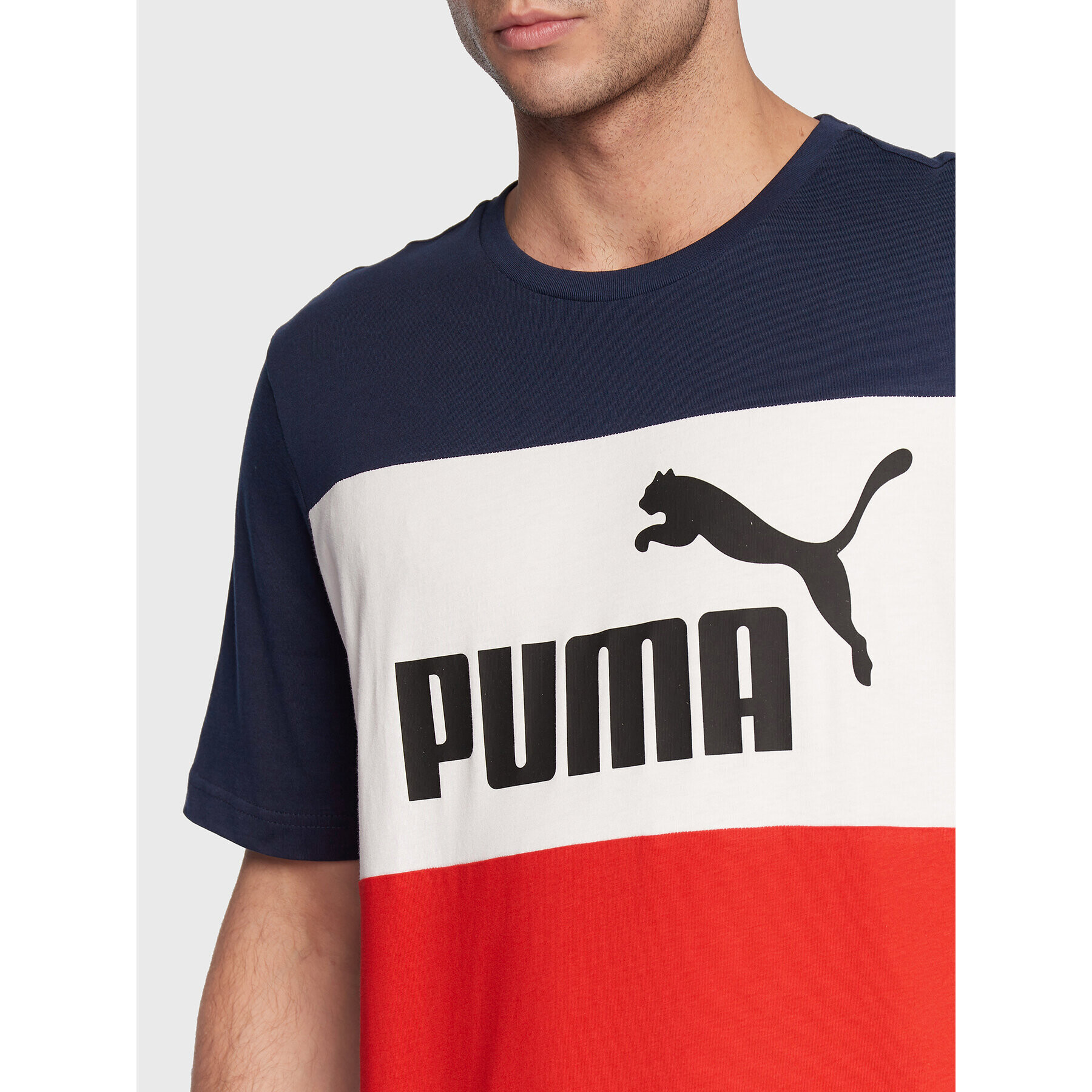 Puma T-Shirt Essentials+ Colorblock 848770 Barevná Regular Fit - Pepit.cz